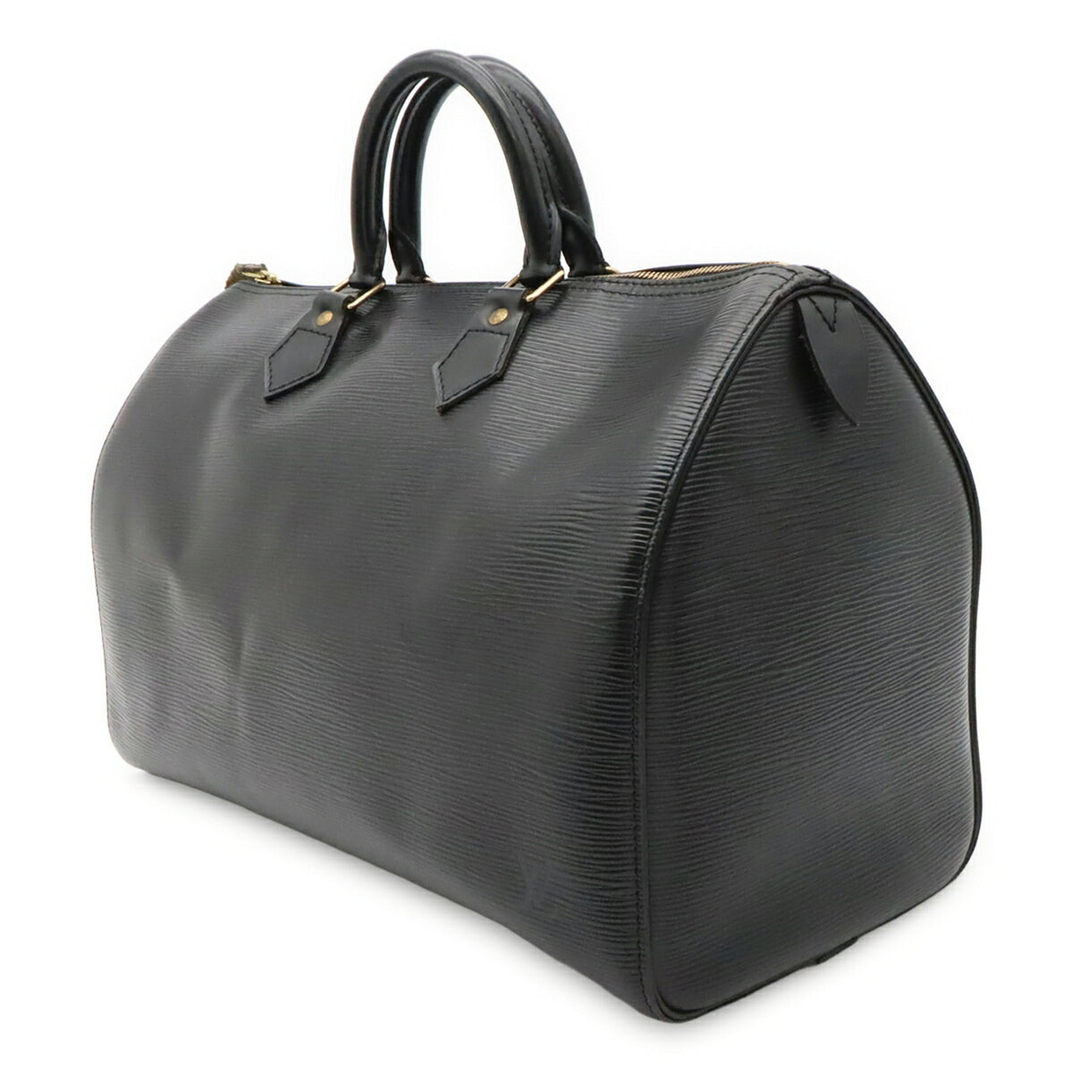 Louis Vuitton Black Noir Epi Leather Boston Bag Handbag (Pre-Owned)