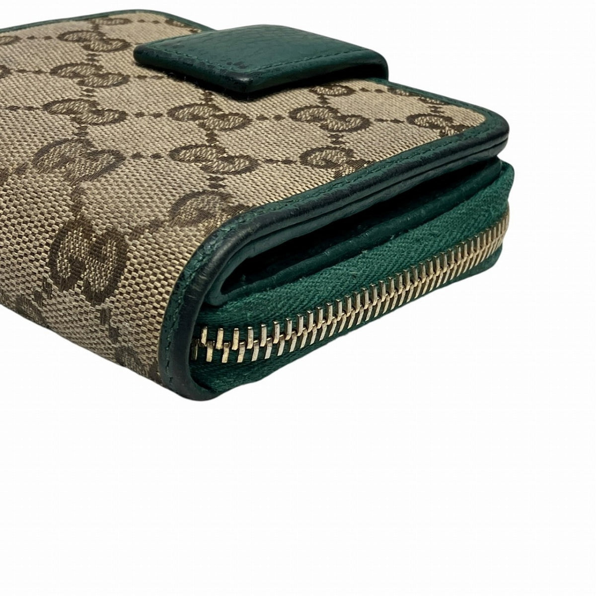 Gucci Gg Canvas Leather Wallet (Bi-Fold) (Pre-Owned)