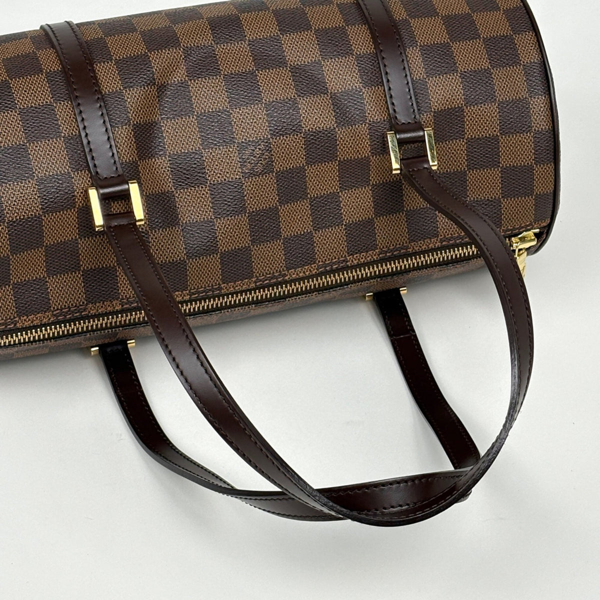 Louis Vuitton Brown Damier Canvas Handbag (Pre-Owned)