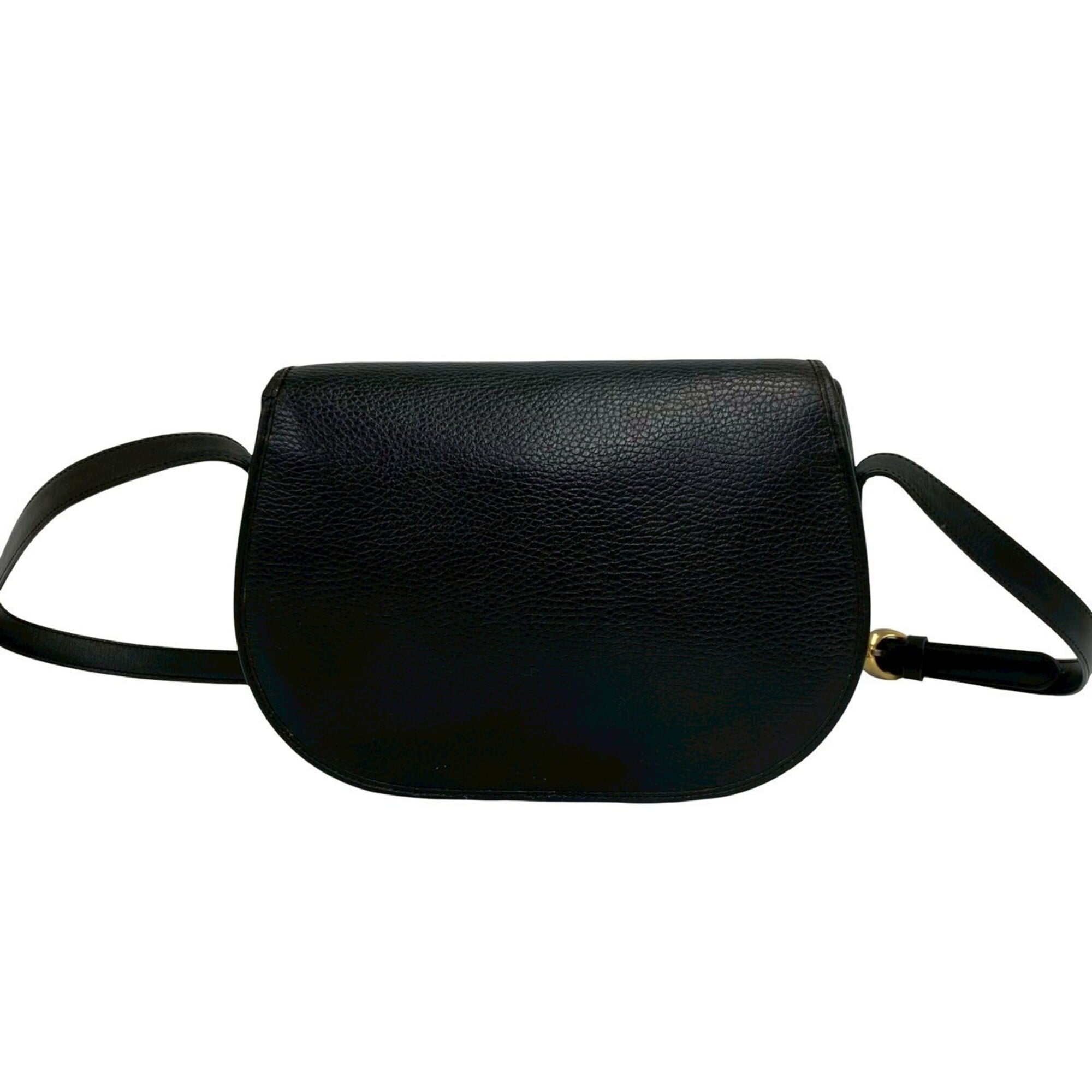 Christian Dior Black Leather Pochette Shoulder Bag (Pre-Owned)