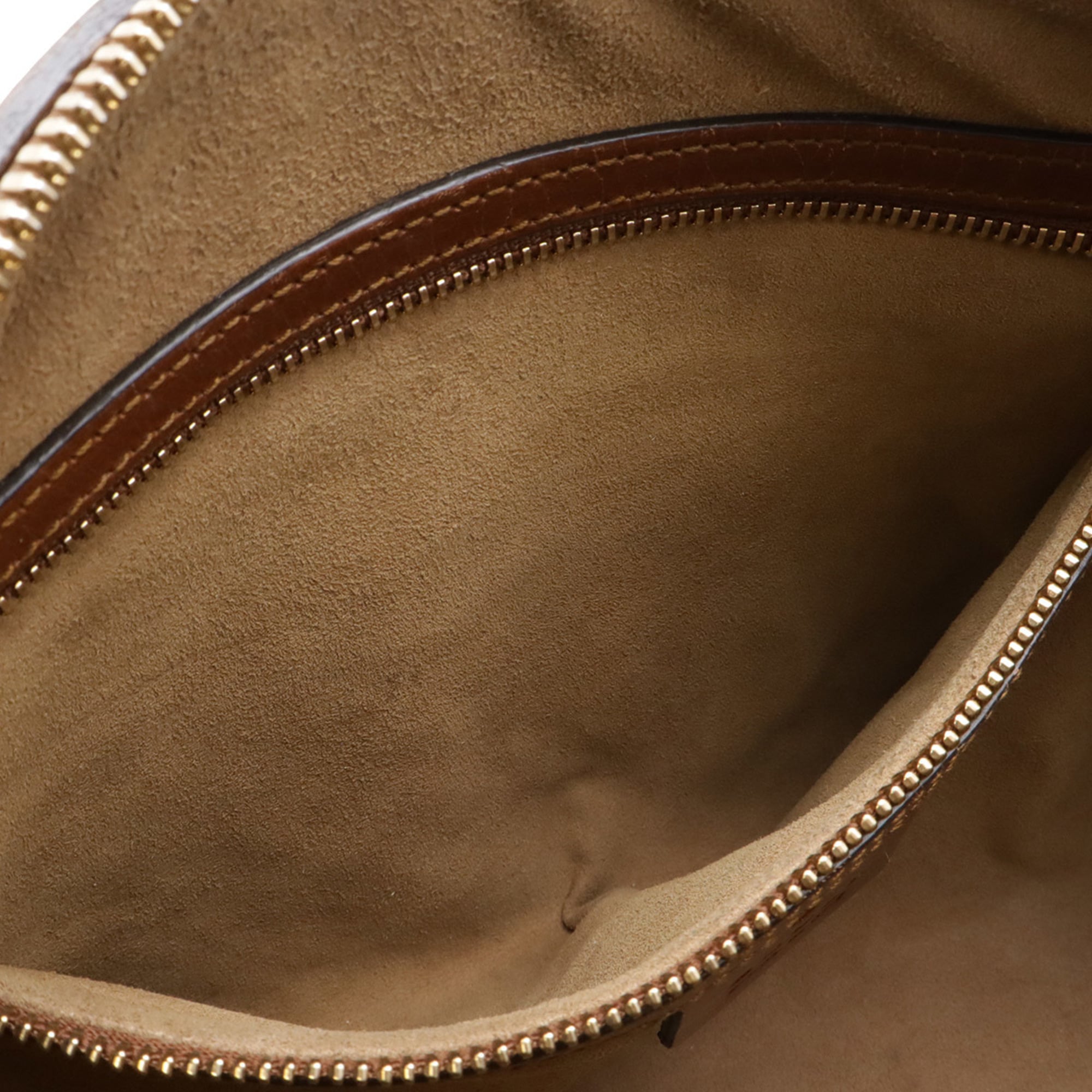 Gucci Beige Brown Gg Supreme Canvas Pvc Coated Canvas Leather Handbag Shoulder Bag (Pre-Owned)