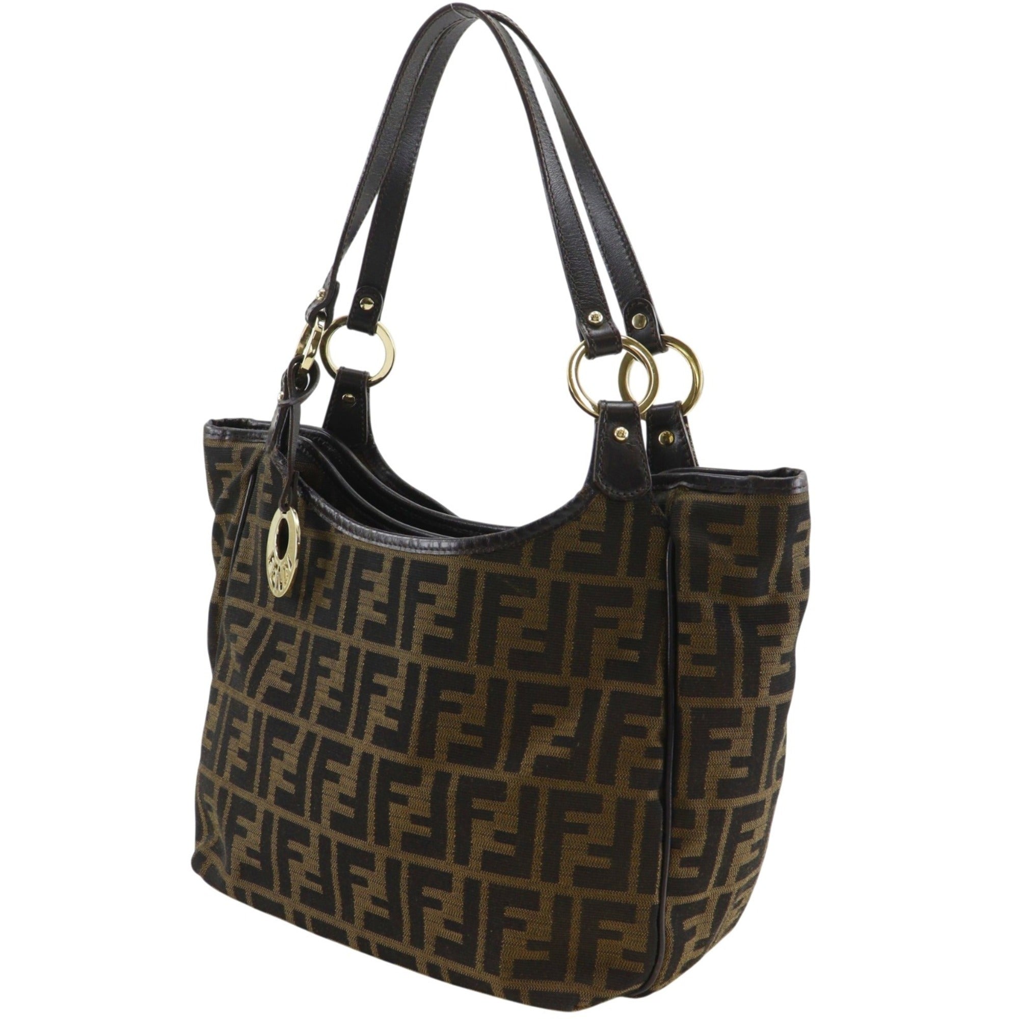 Fendi Zucca Brown Zucca Tote Bag (Pre-Owned)