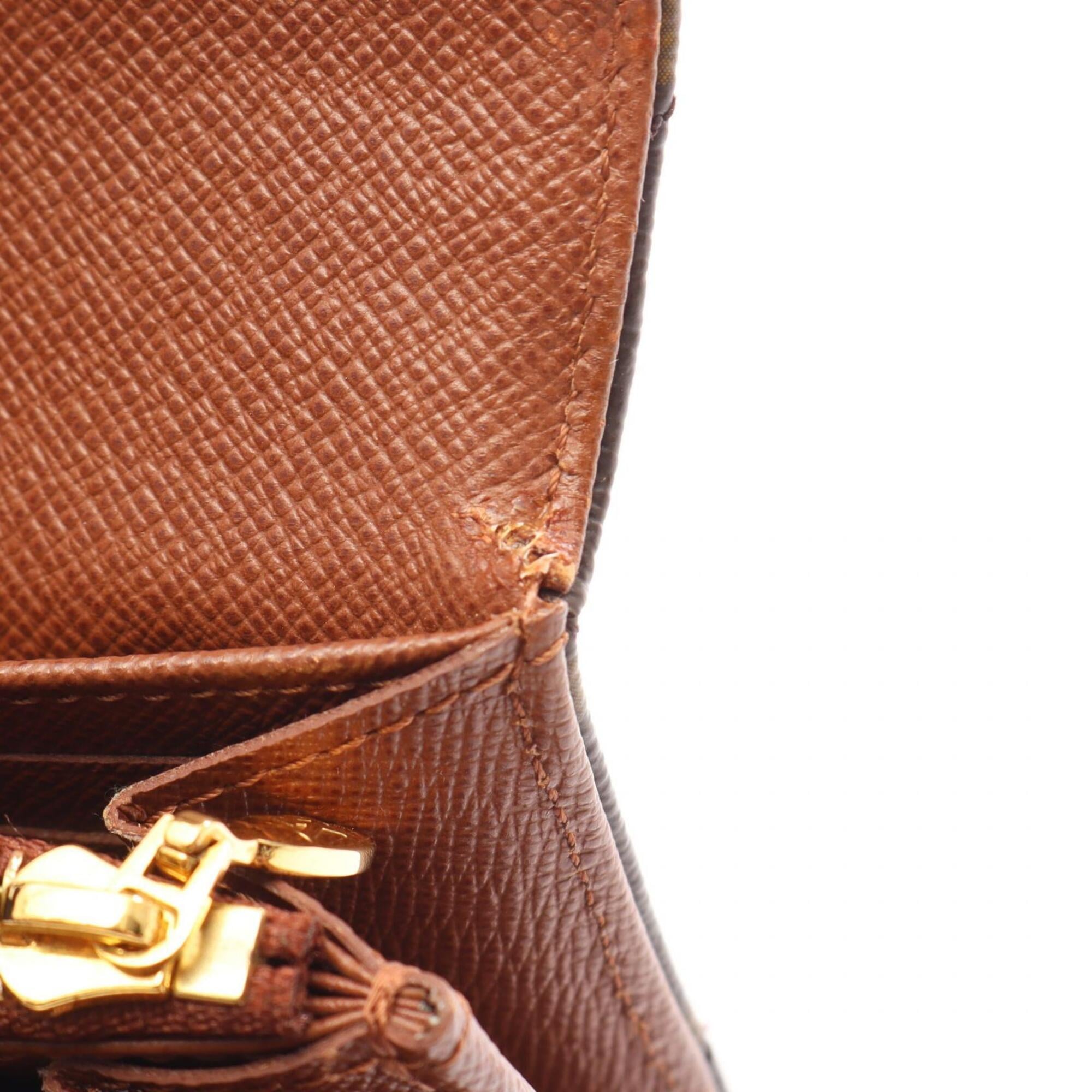 Louis Vuitton Brown Leather Pvc Wallet (Bi-Fold) (Pre-Owned)