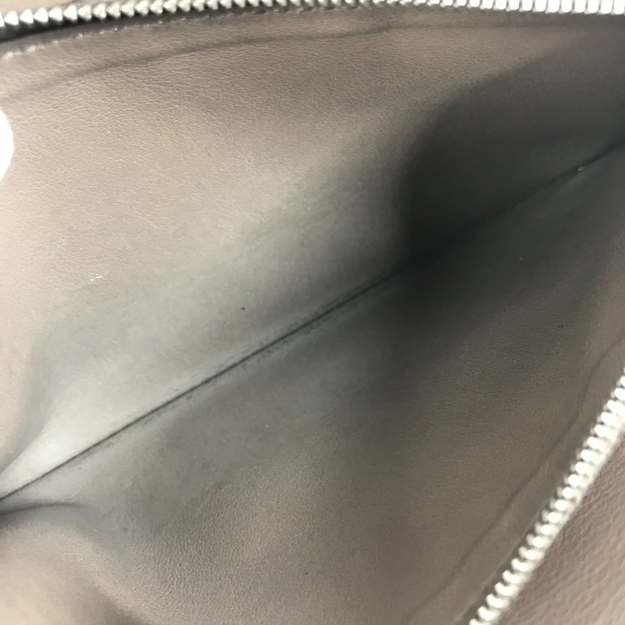 Louis Vuitton Black Leather Long Wallet (Bi-Fold) (Pre-Owned)