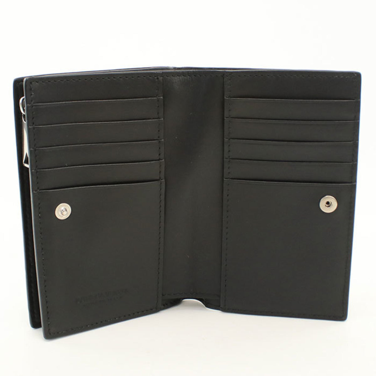 Bottega Veneta Black Leather Wallet (Bi-Fold) (Pre-Owned)