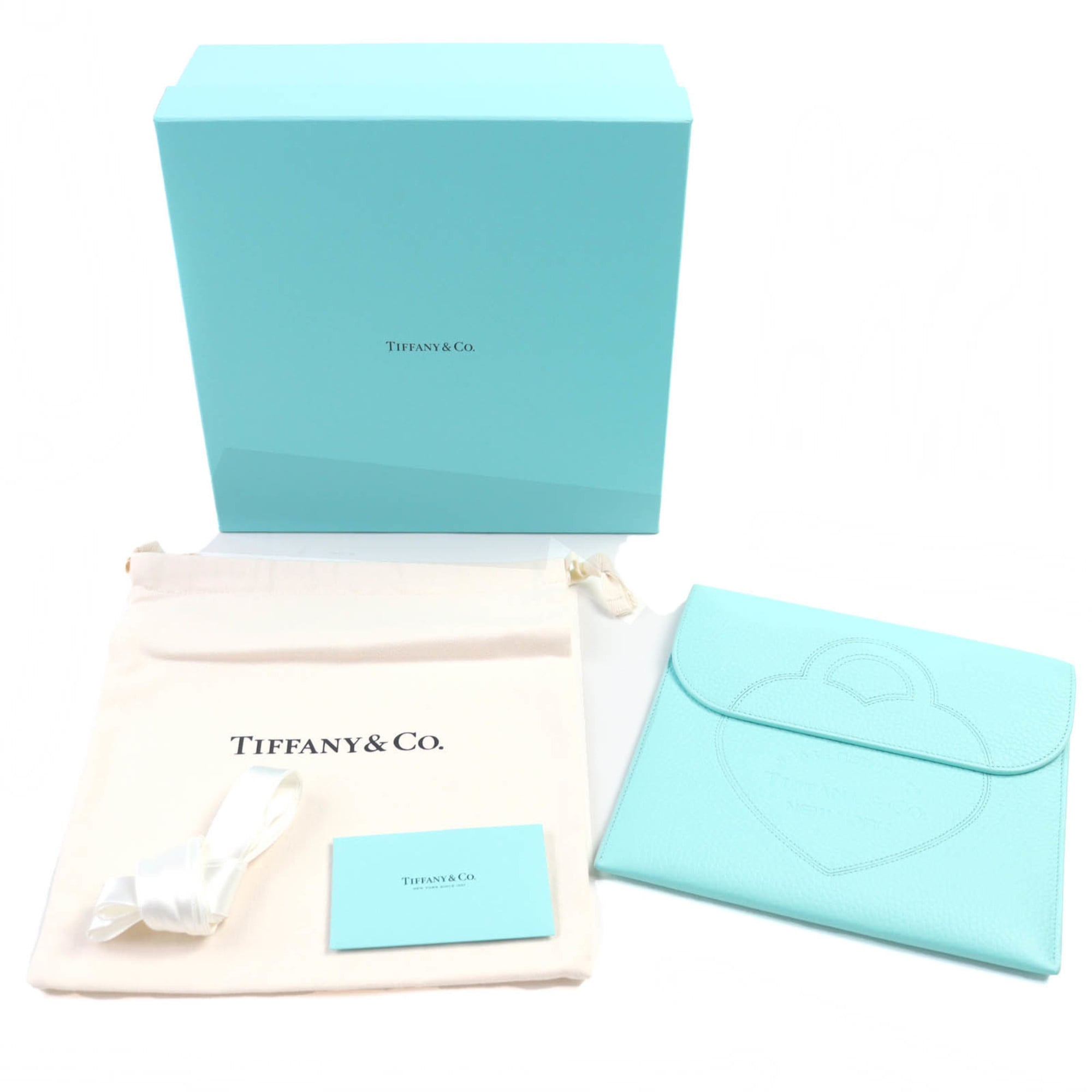 Tiffany Tiffany Blue Leather Pouch (Pre-Owned)