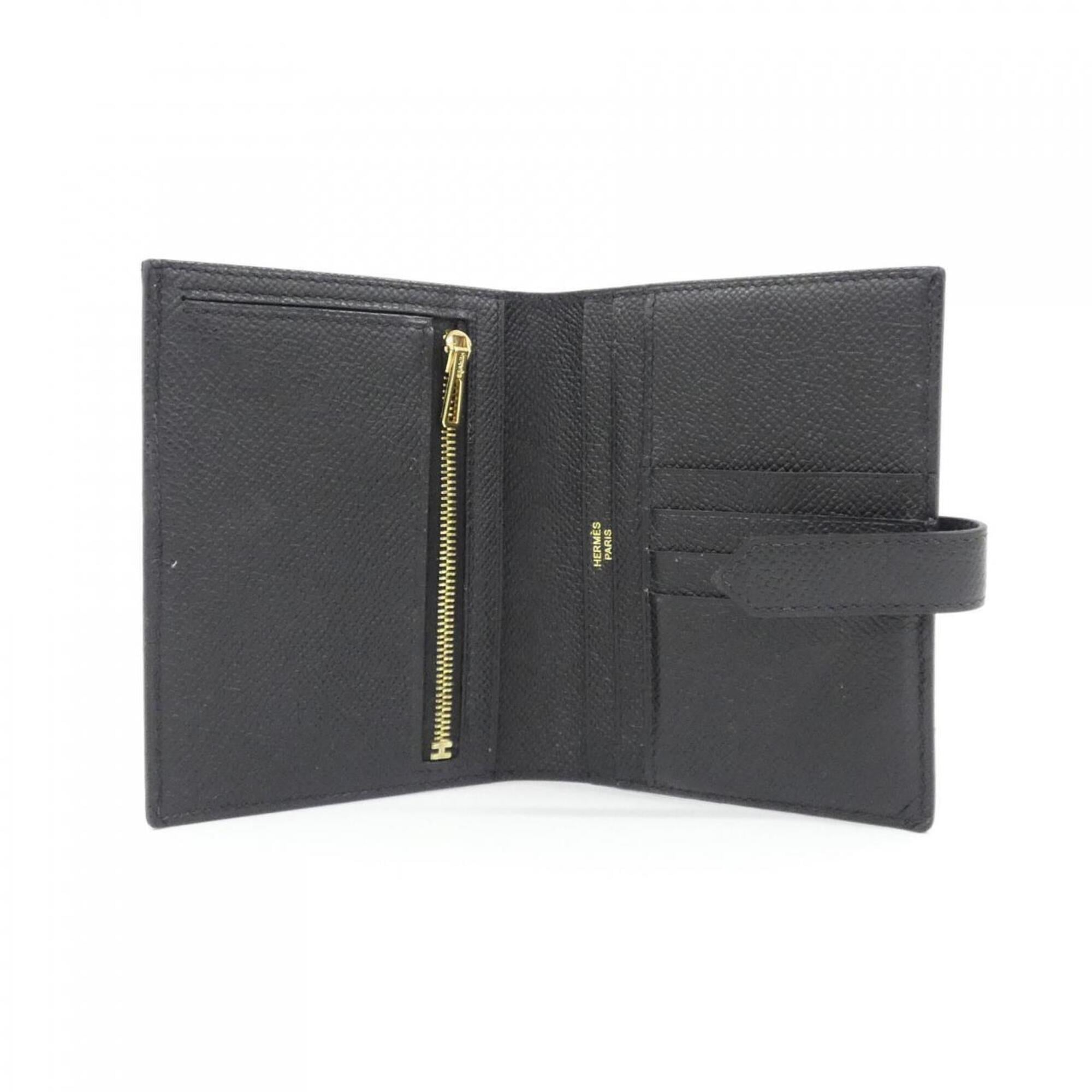Hermes Black Epsom Leather Wallet (Bi-Fold) (Pre-Owned)