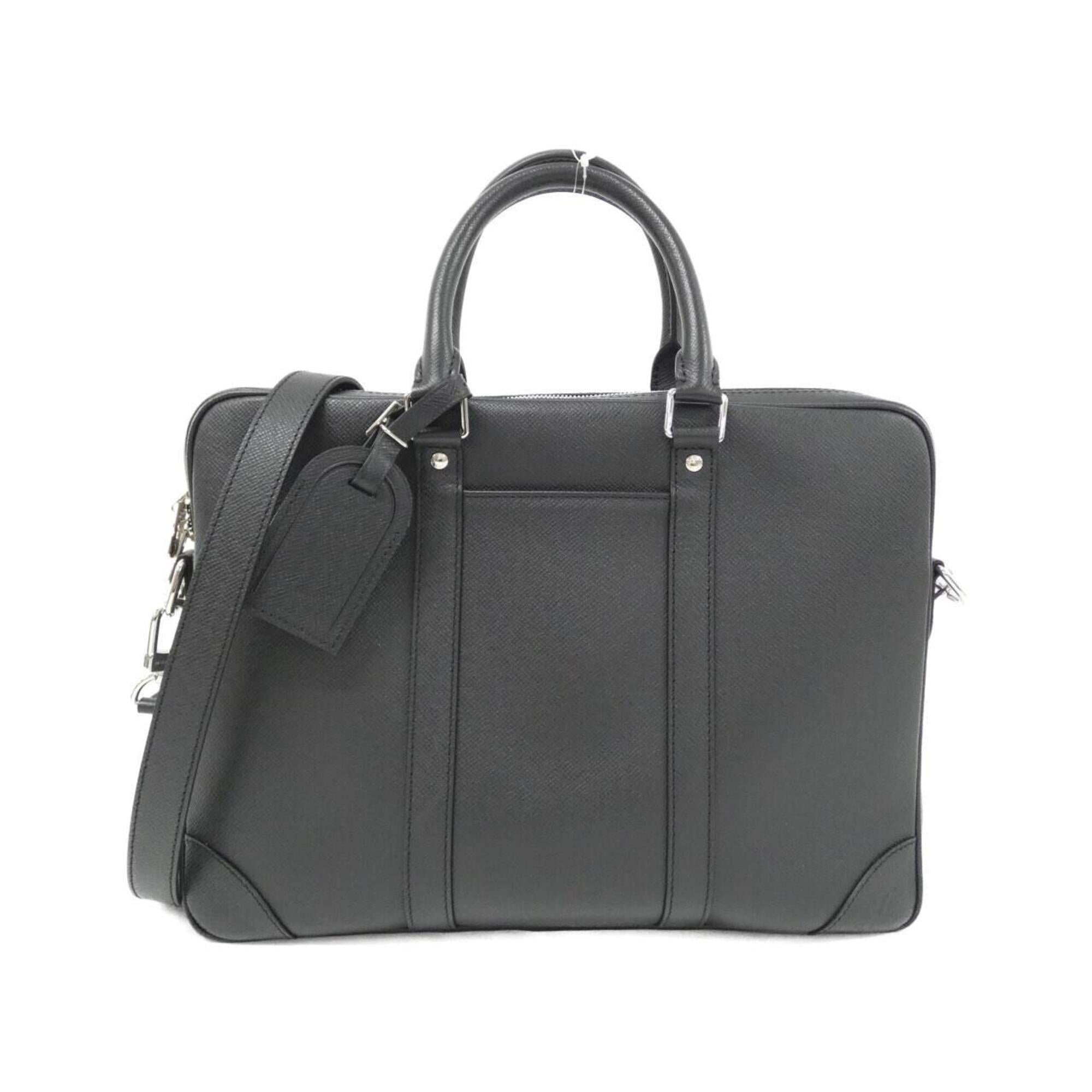 Louis Vuitton Black Leather Handbag (Pre-Owned)
