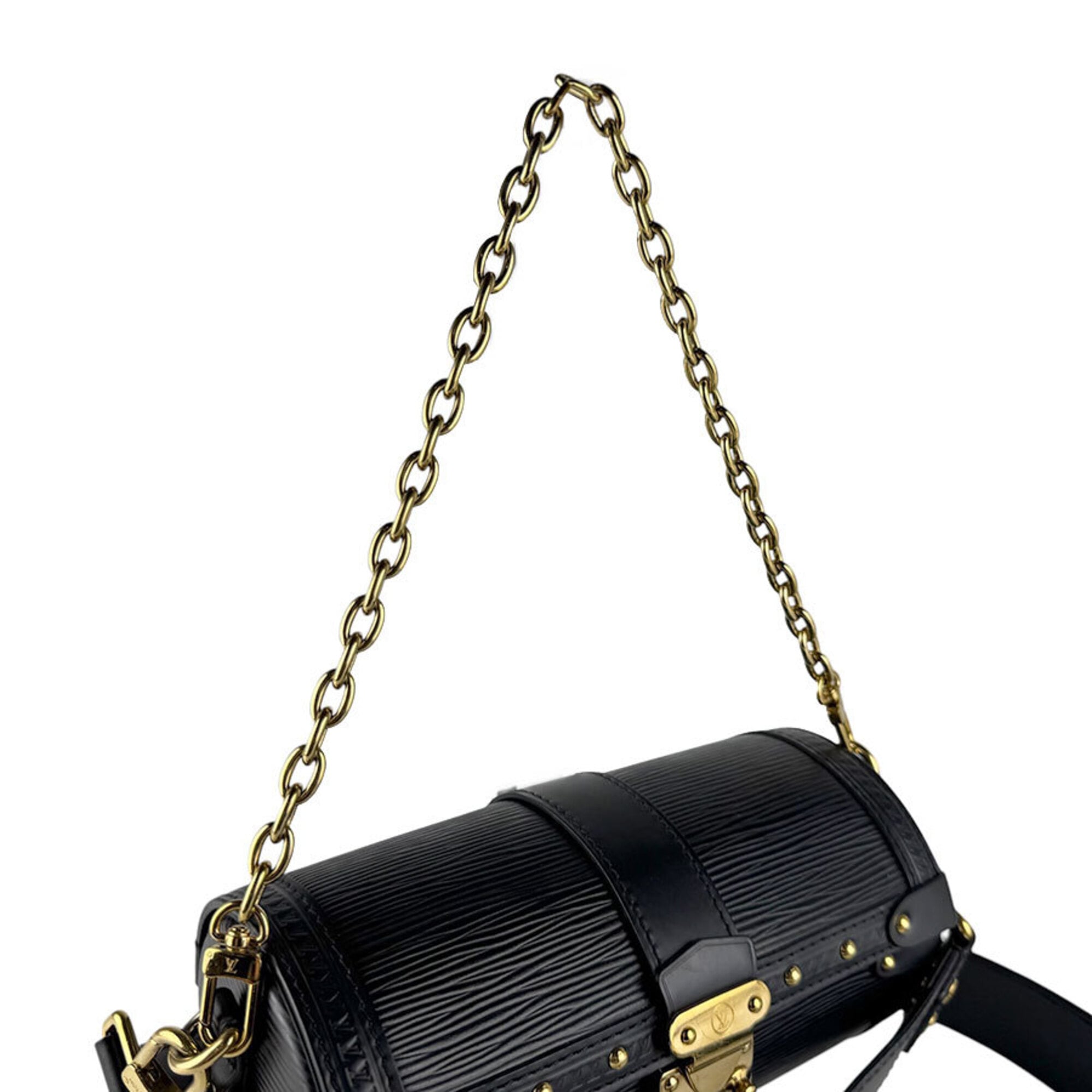 Louis Vuitton Black Epi Leather Handbag Shoulder Bag (Pre-Owned)