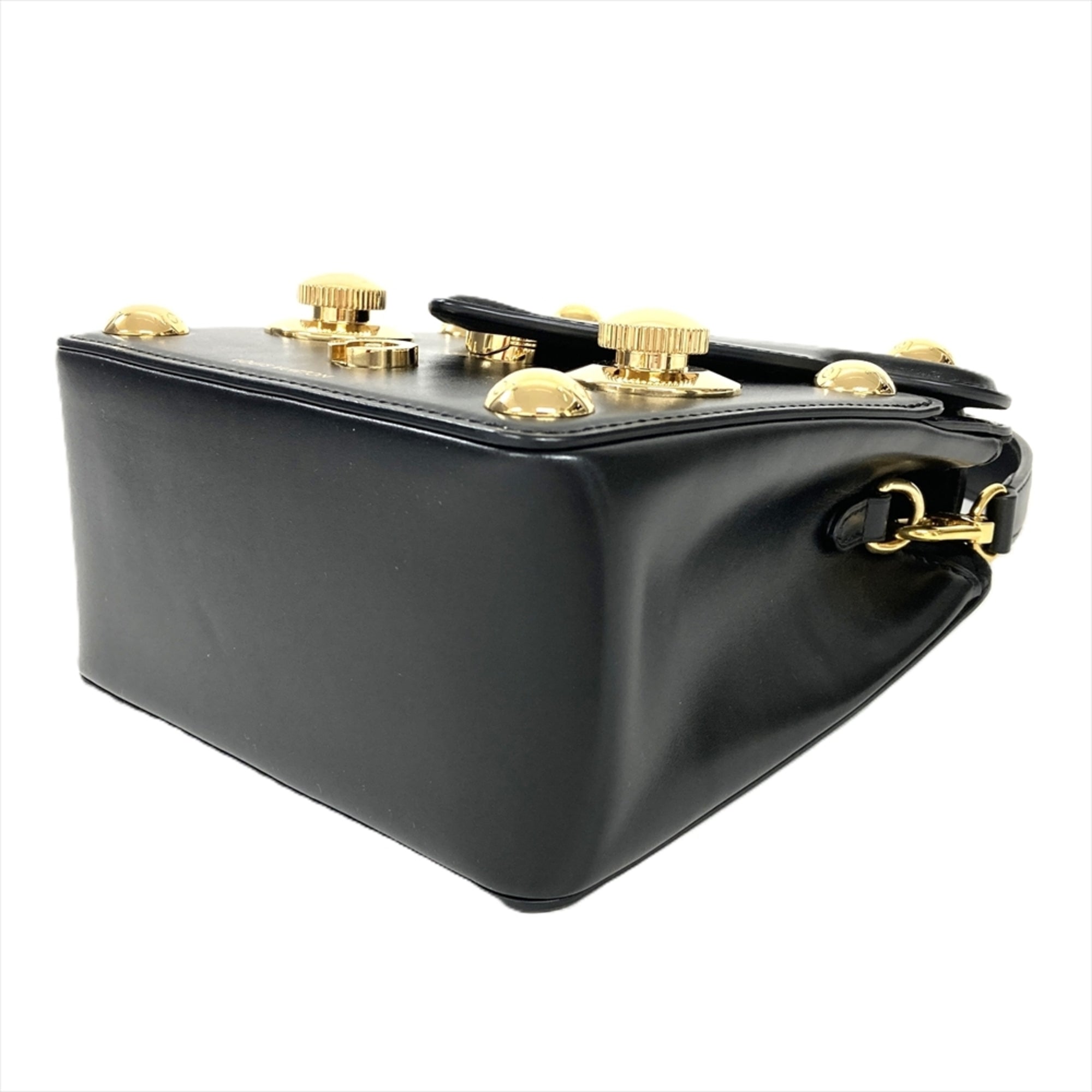 Louis Vuitton Black Leather Shoulder Bag (Pre-Owned)