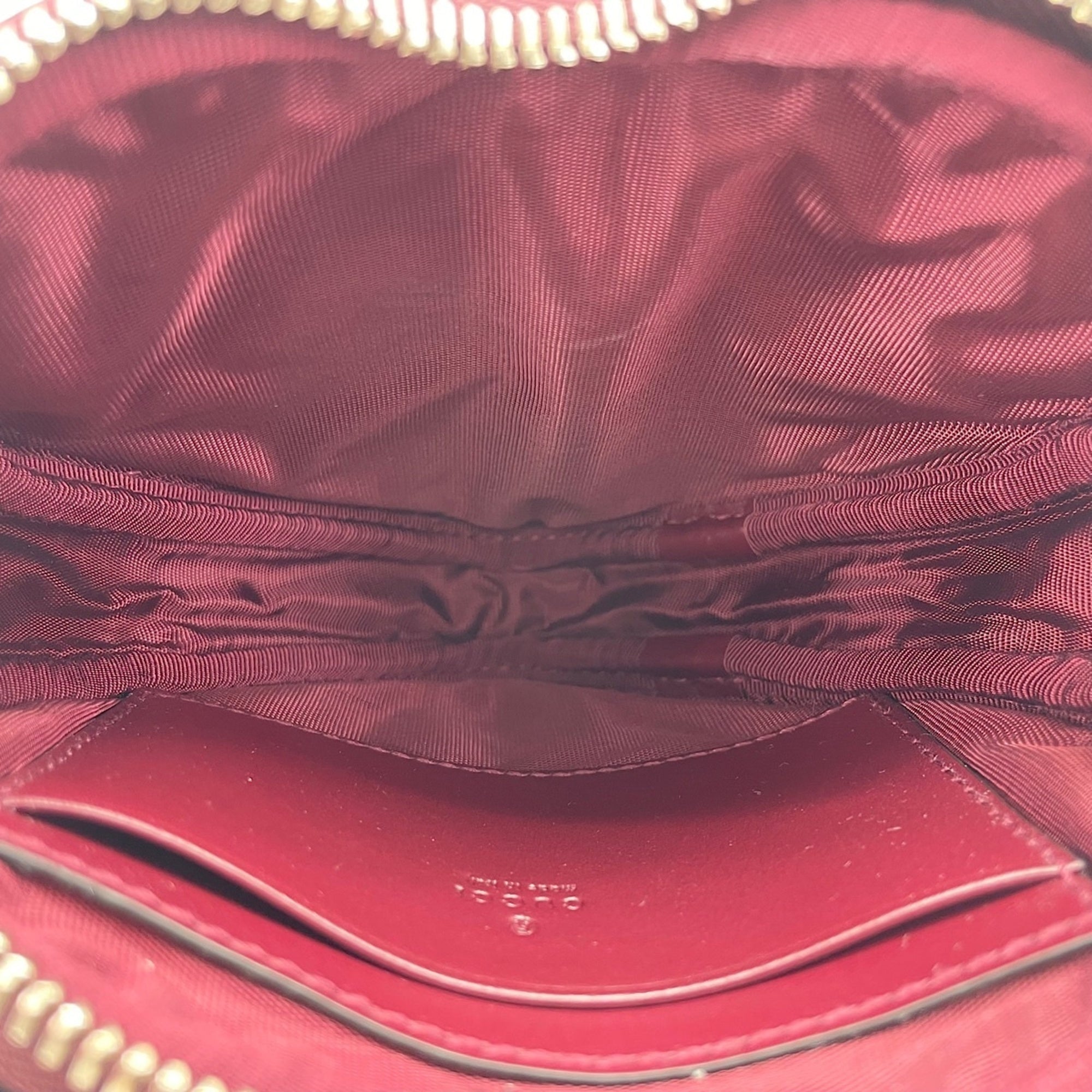 Gucci Gg Marmont Wine Leather Handbag (Pre-Owned)