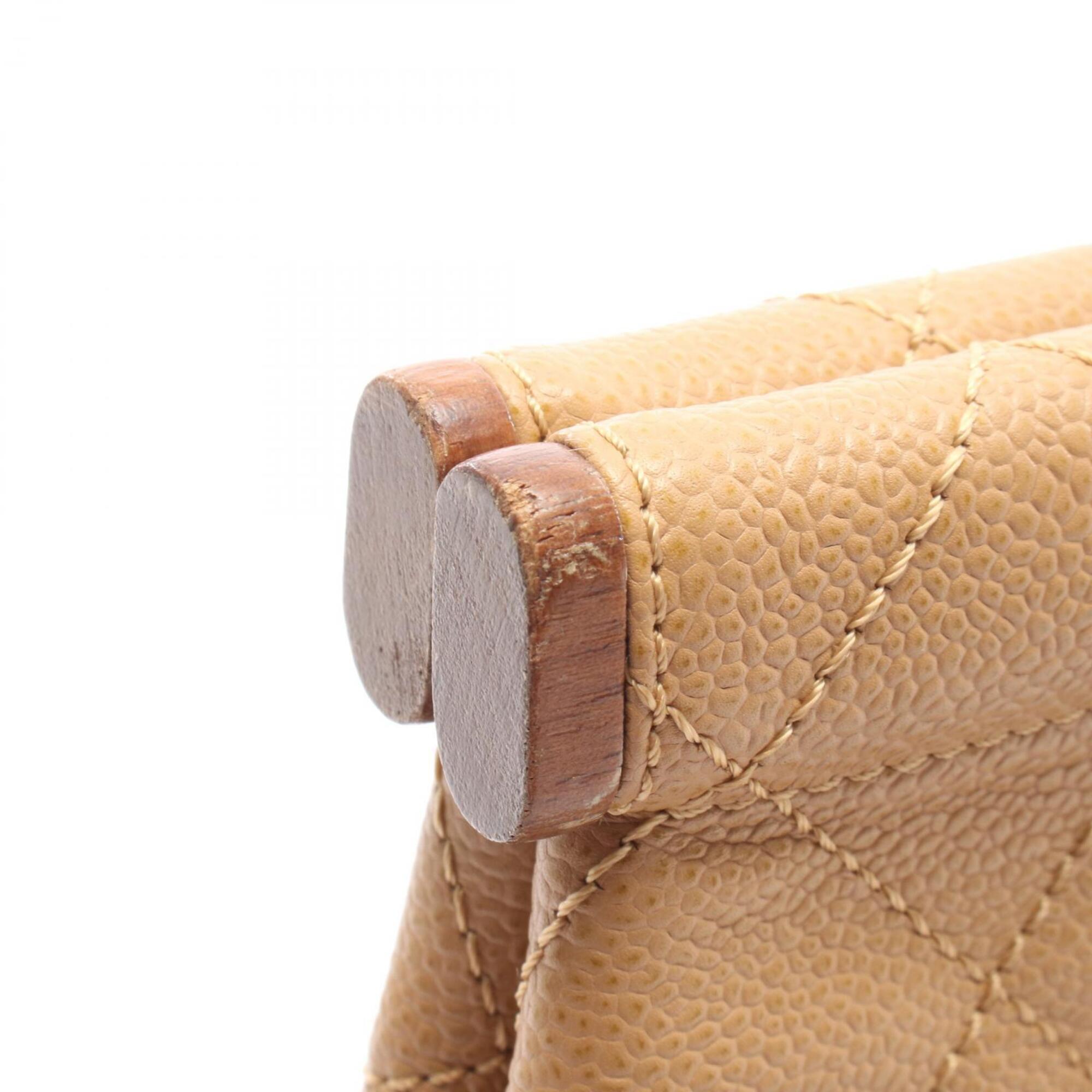 Chanel Beige Leather Handbag (Pre-Owned)
