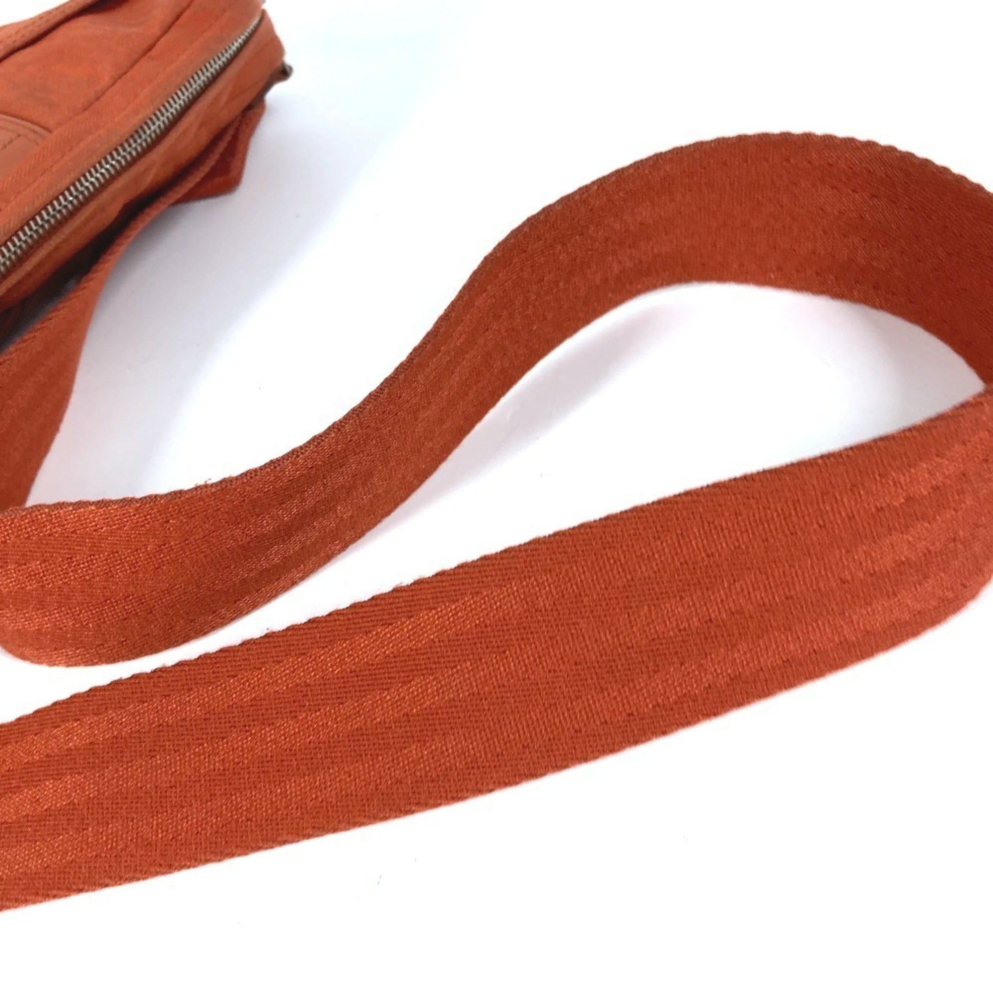 Hermes Acapulco Orange Polyamide Cotton Fanny Pack Shoulder Bag (Pre-Owned)