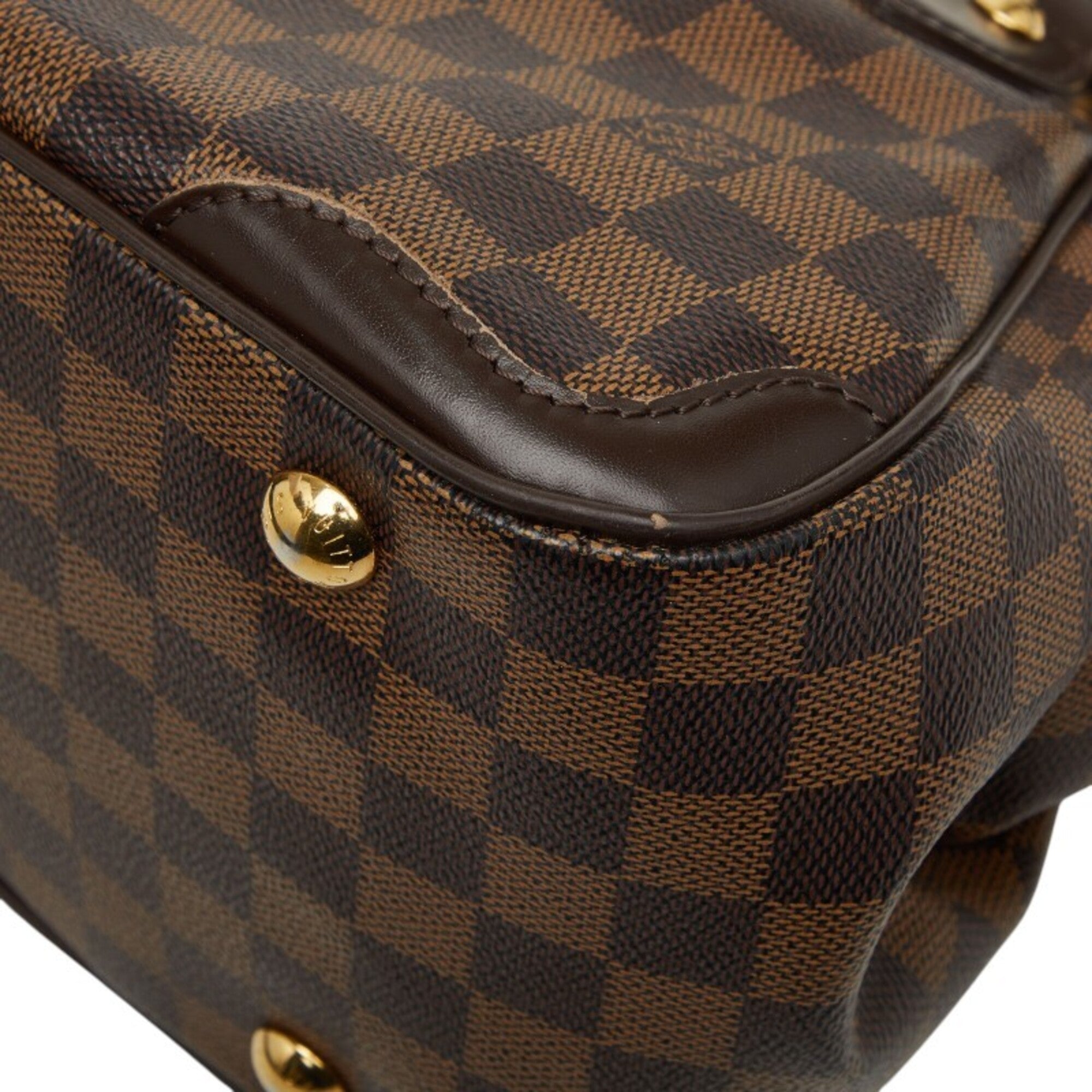 Louis Vuitton Brown Pvc Leather Handbag (Pre-Owned)