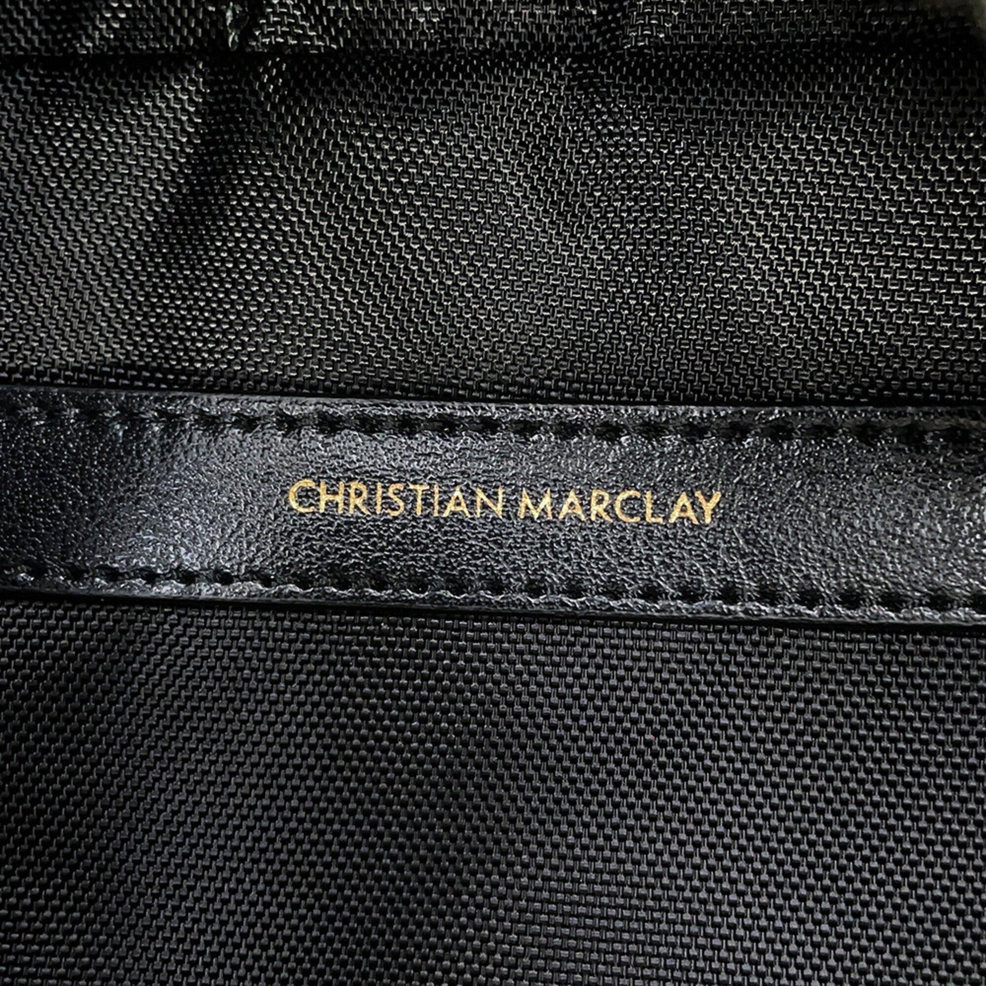 Celine Black Multi-Color Canvas Leather Backpack (Pre-Owned)