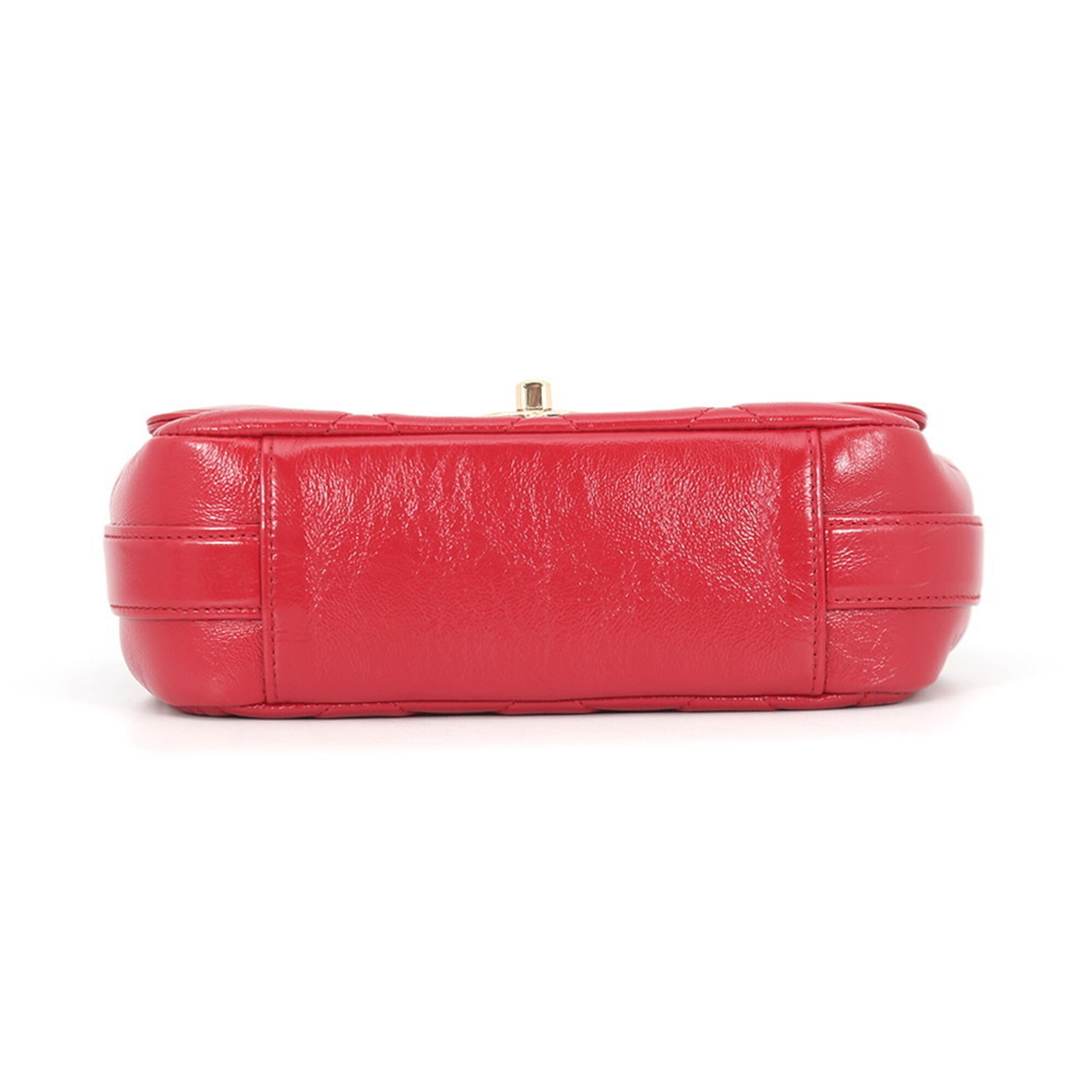 Chanel Matelasse Red Color Handbag Shoulder Bag (Pre-Owned)