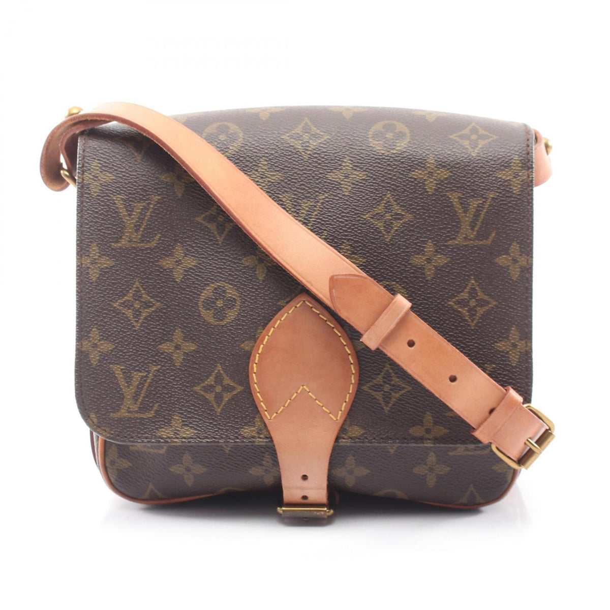 Louis Vuitton Brown Coated Canvas Pvc Monogram Leather Handbag Shoulder Bag (Pre-Owned)