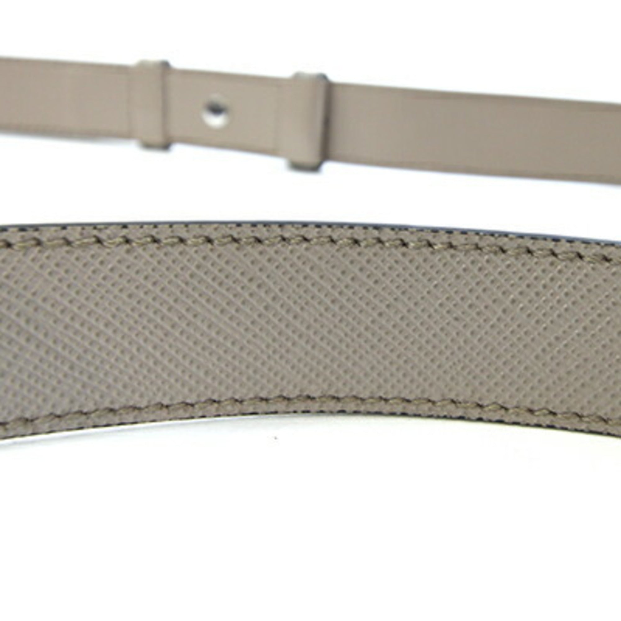 Prada Grayish Saffiano Shoulder Bag (Pre-Owned)