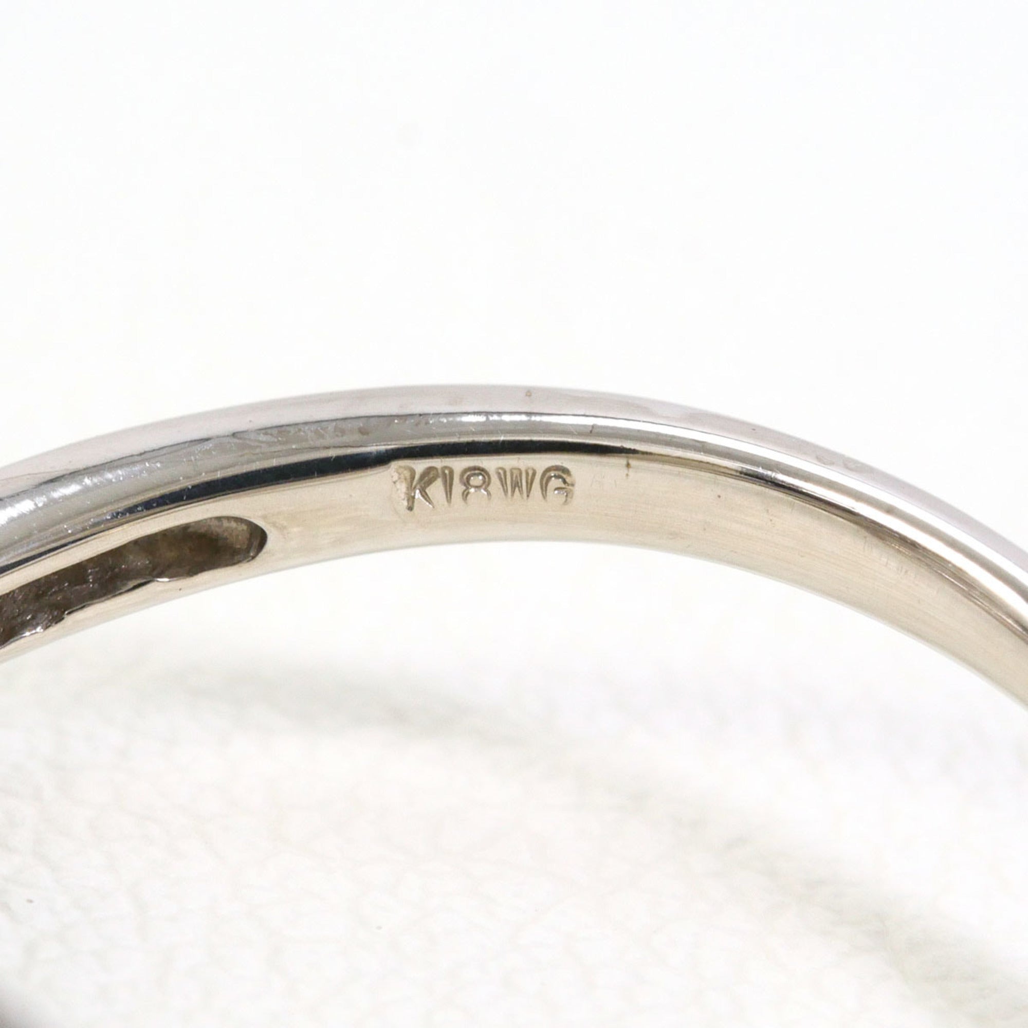 Unbranded Black White Gold White Gold (18K) Band Ring (Pre-Owned)