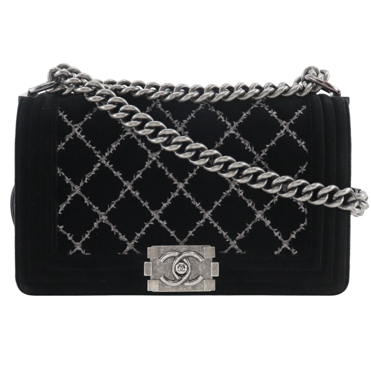 Chanel Black Leather Leather Shoulder Bag (Pre-Owned)
