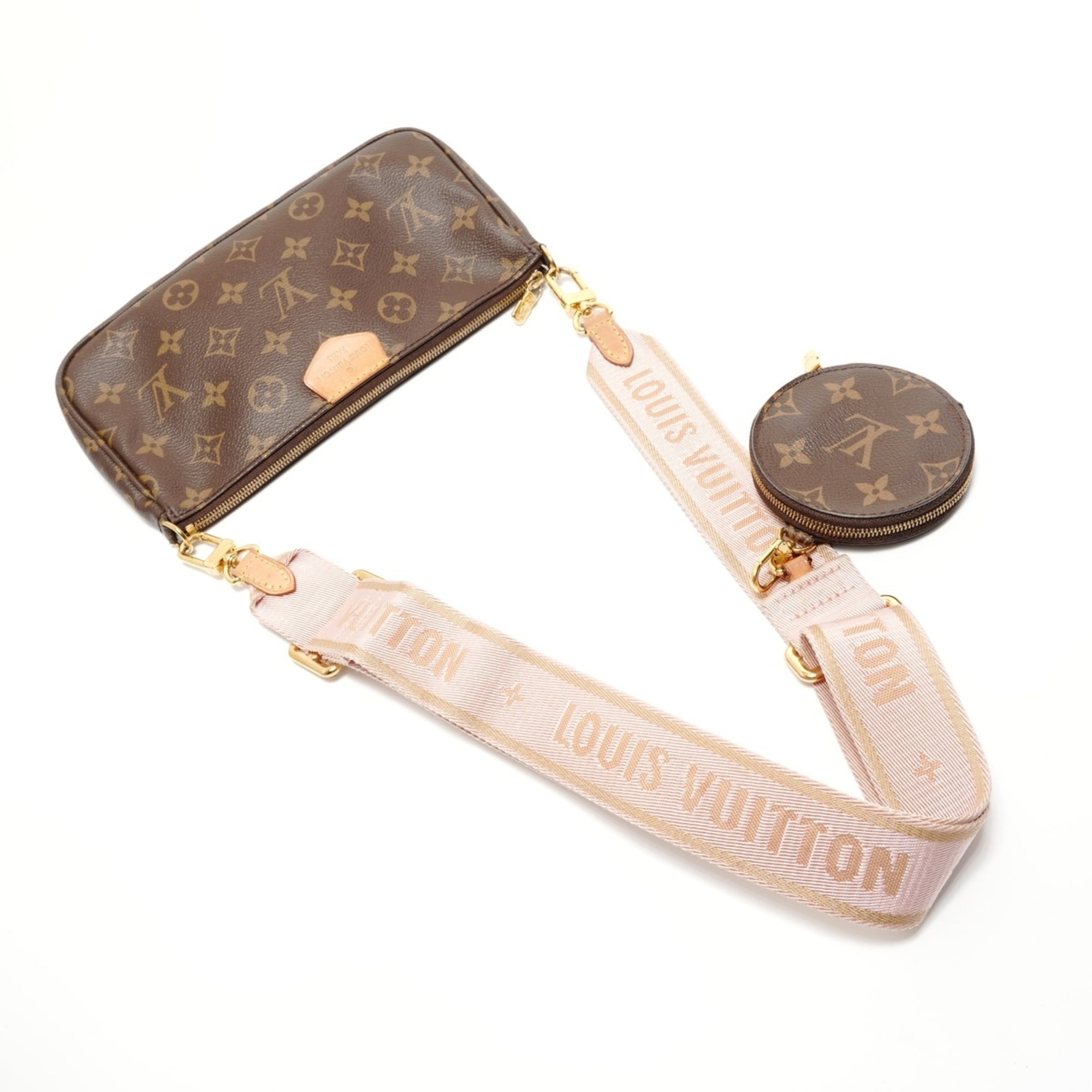 Louis Vuitton Monogram Brown Monogram Pochette Shoulder Bag (Pre-Owned)
