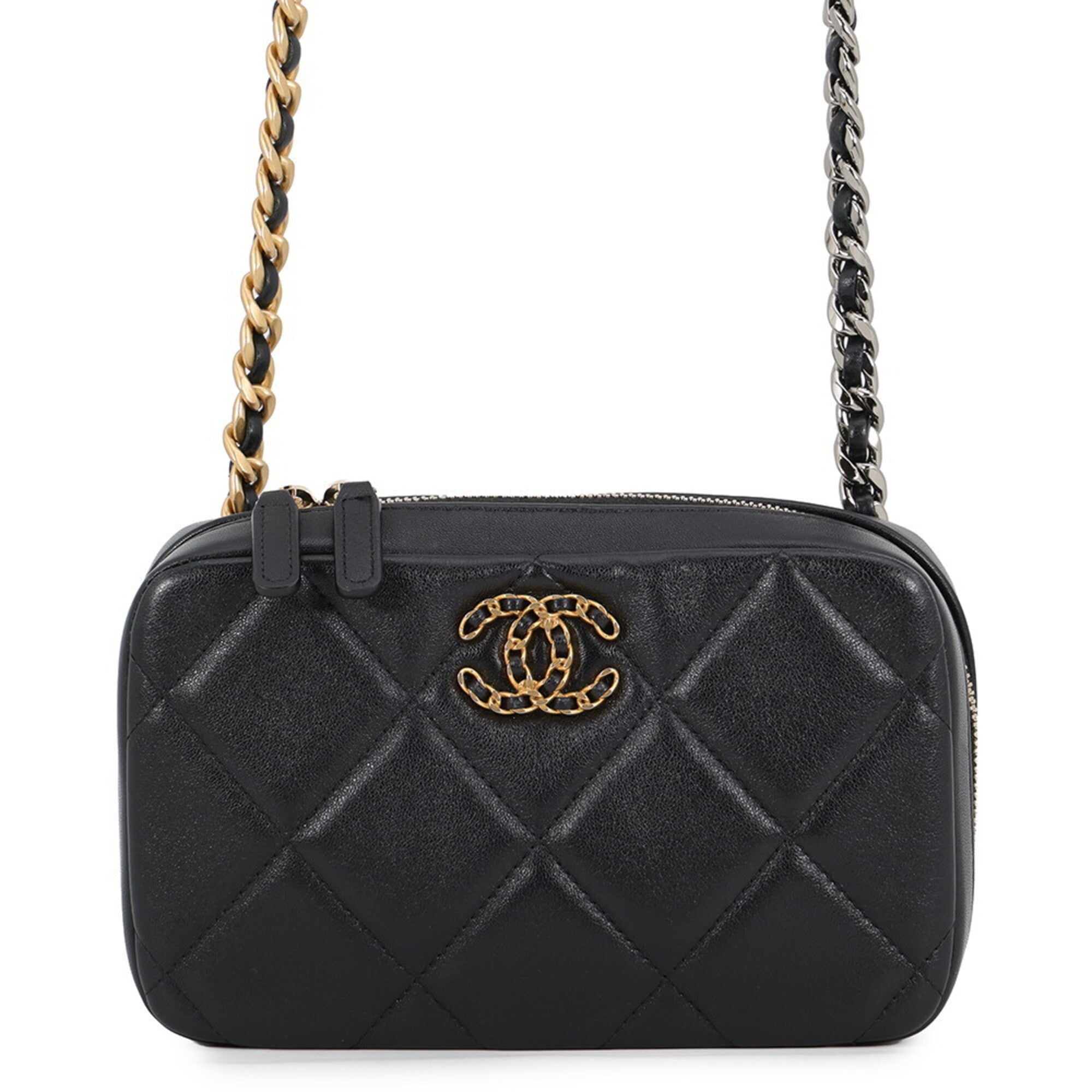Chanel Black Leather Shoulder Bag (Pre-Owned)