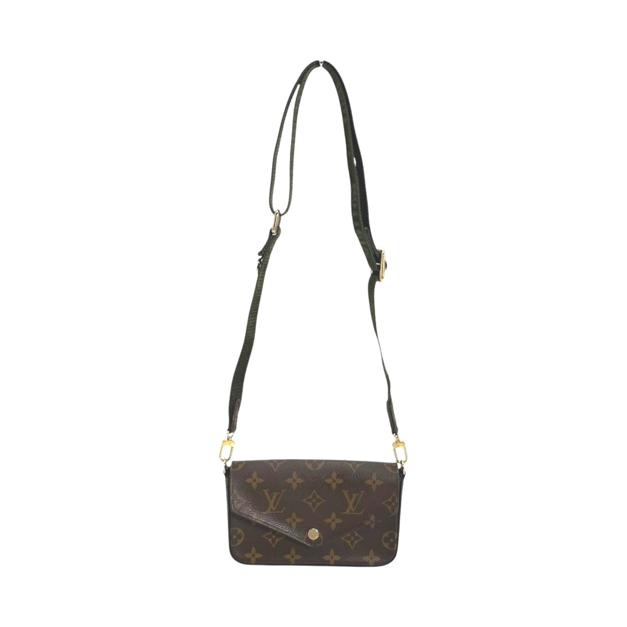 Louis Vuitton Brown Monogram Canvas Pochette Shoulder Bag (Pre-Owned)