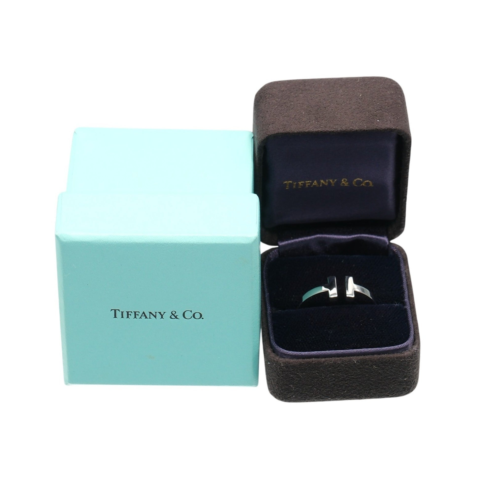 Tiffany White Gold (18K) Band Ring (Pre-Owned)