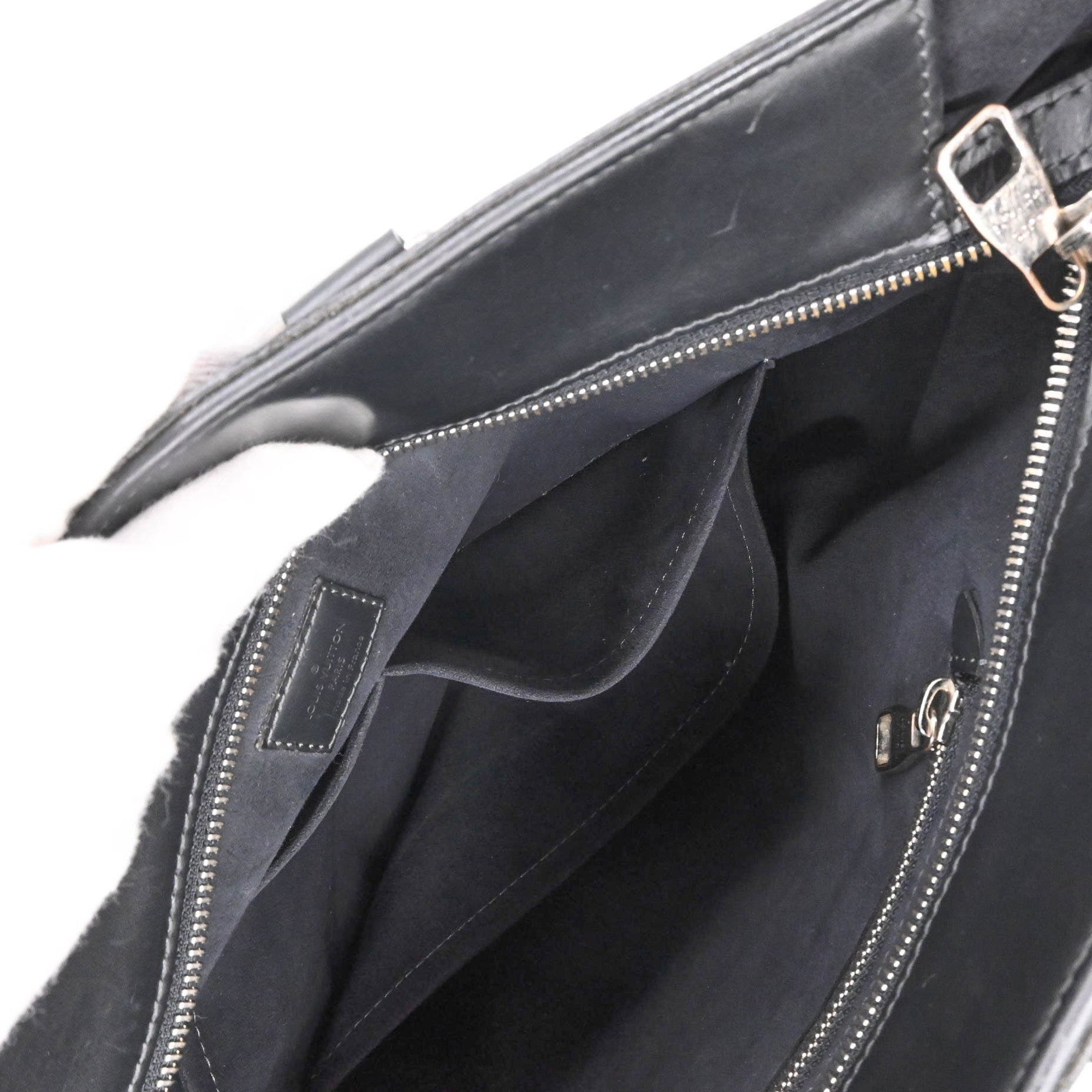 Louis Vuitton Black Cobalt Shoulder Bag Tote Bag (Pre-Owned)