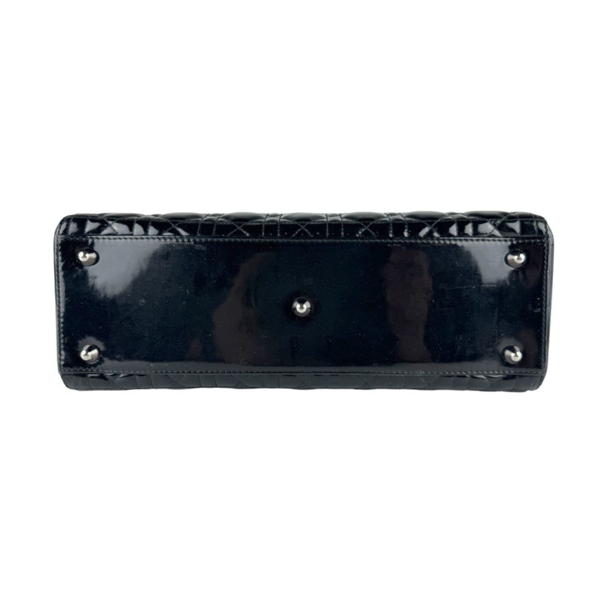 Christian Dior Black Patent Leather Handbag (Pre-Owned)