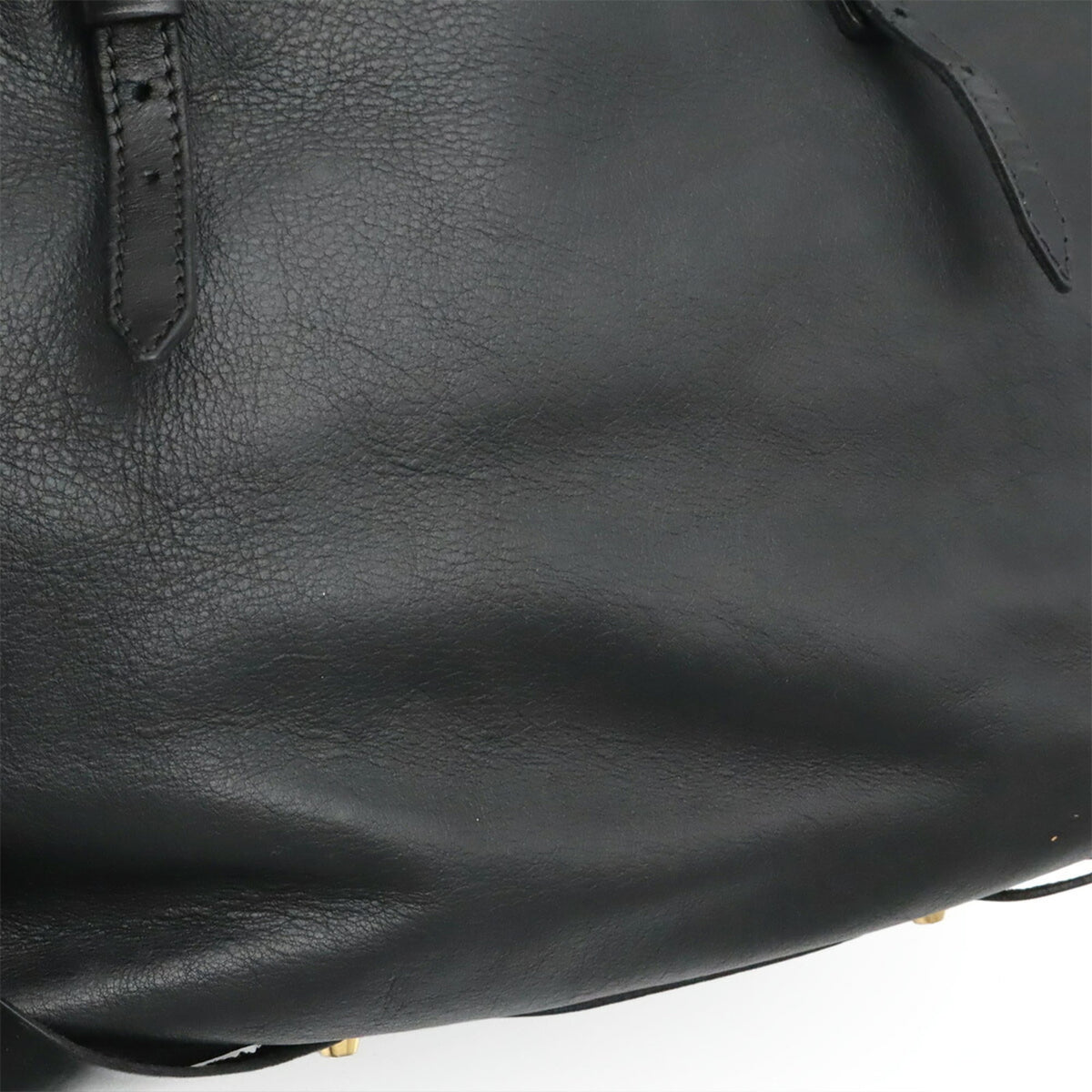 Burberry Black Leather Shoulder Bag Tote Bag (Pre-Owned)