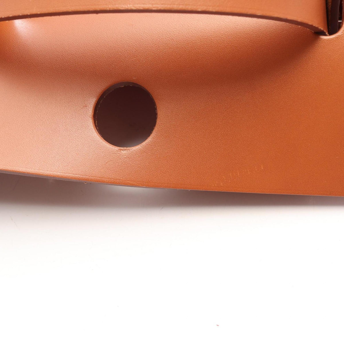 Hermes Brown Pink Toile H Canvas Leather Handbag Pouch (Pre-Owned)