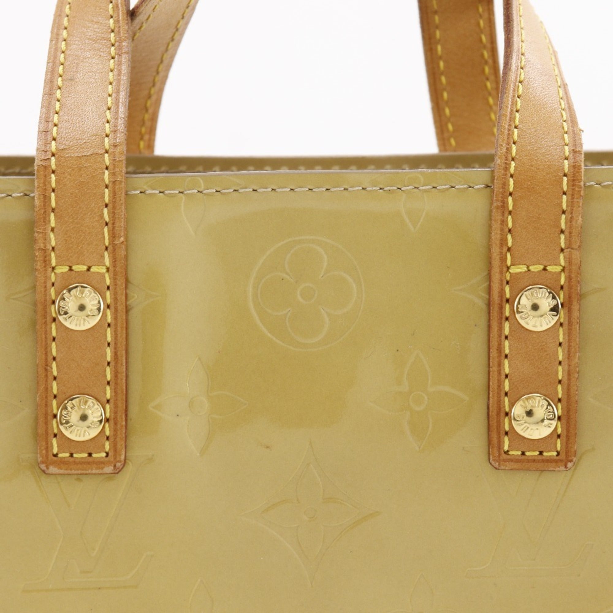 Louis Vuitton Beige Monogram Vernis Handbag (Pre-Owned)