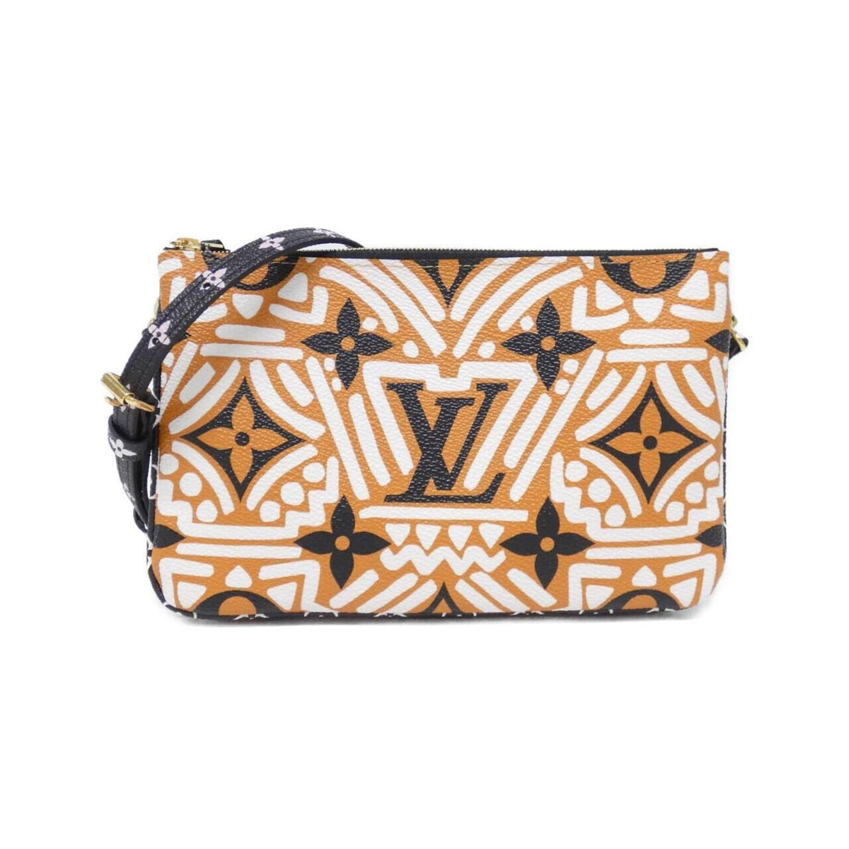 Louis Vuitton Caramel Cream Leather Pochette Shoulder Bag (Pre-Owned)