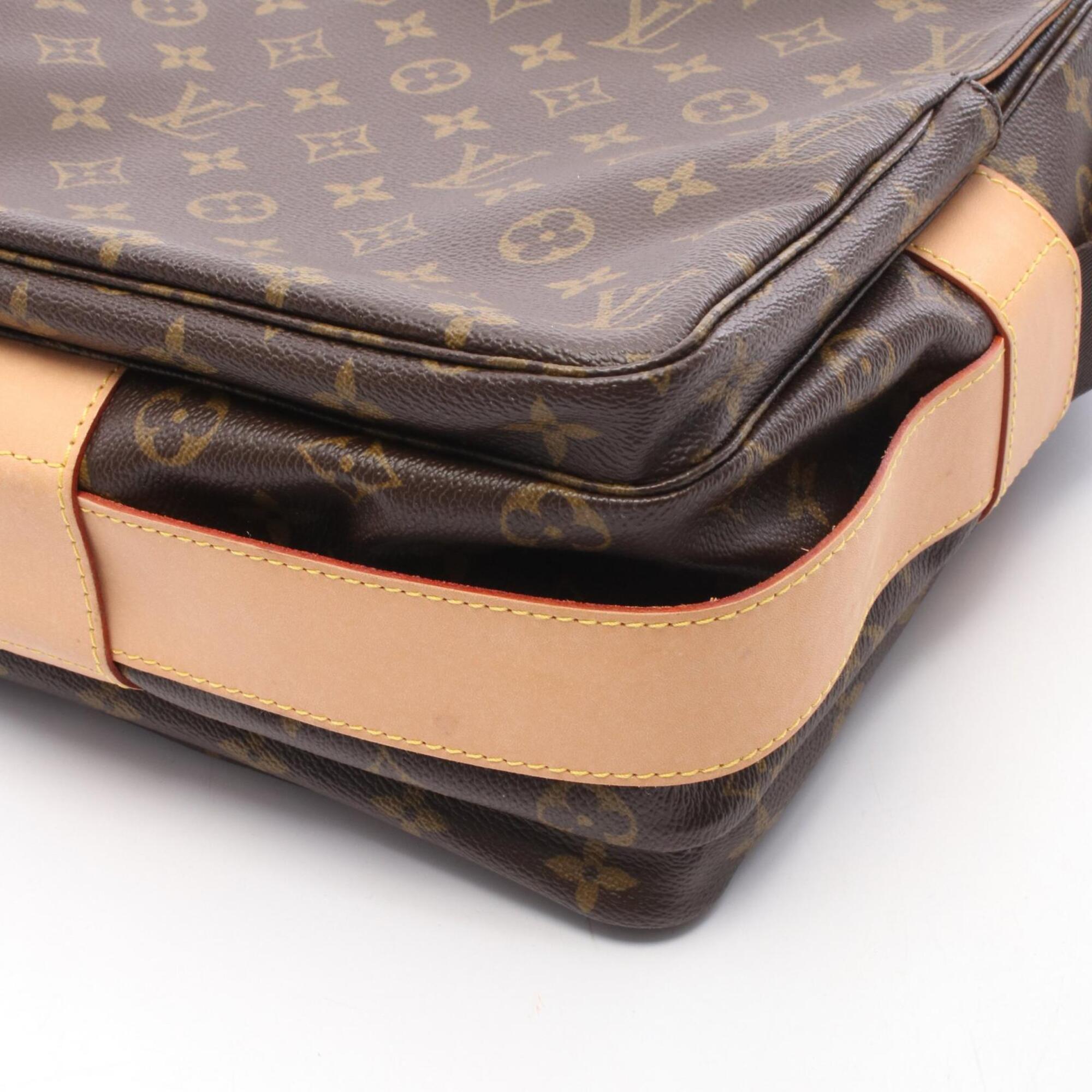 Louis Vuitton Brown Pvc Leather Handbag Shoulder Bag (Pre-Owned)