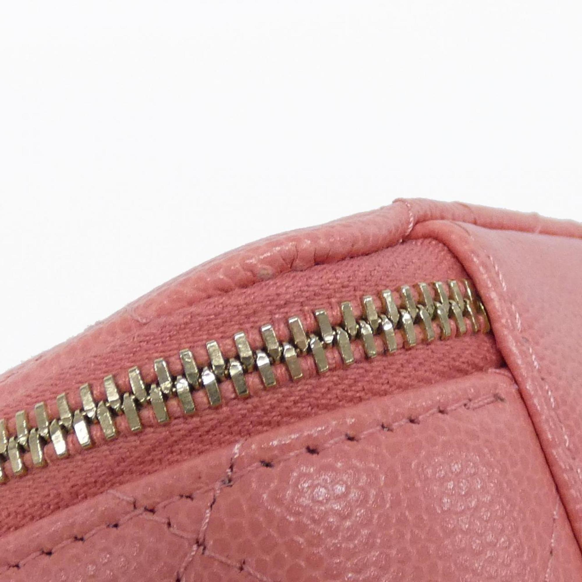 Chanel Pink Grained Calfskin Handbag (Pre-Owned)