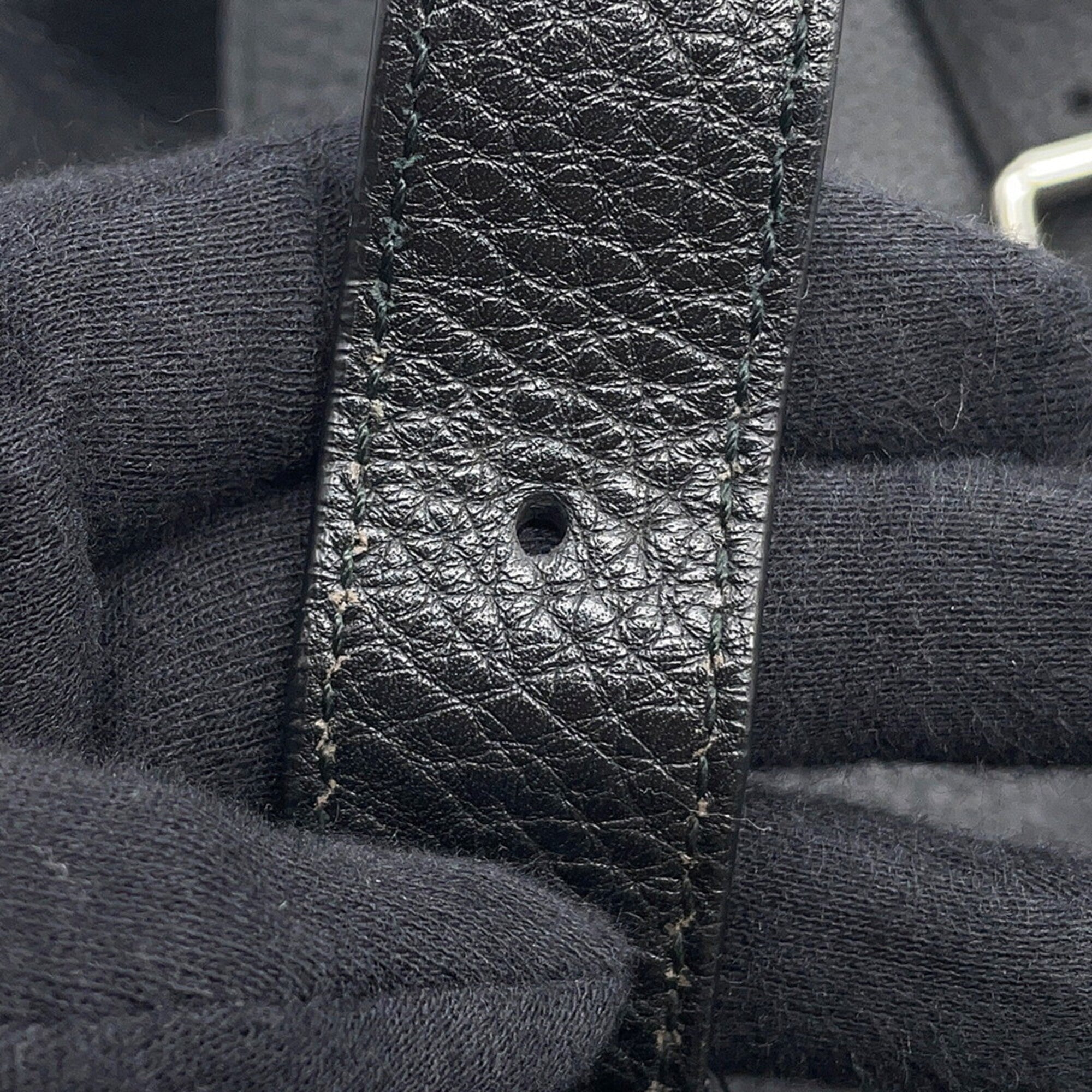 Gucci Black Leather Backpack Handbag (Pre-Owned)