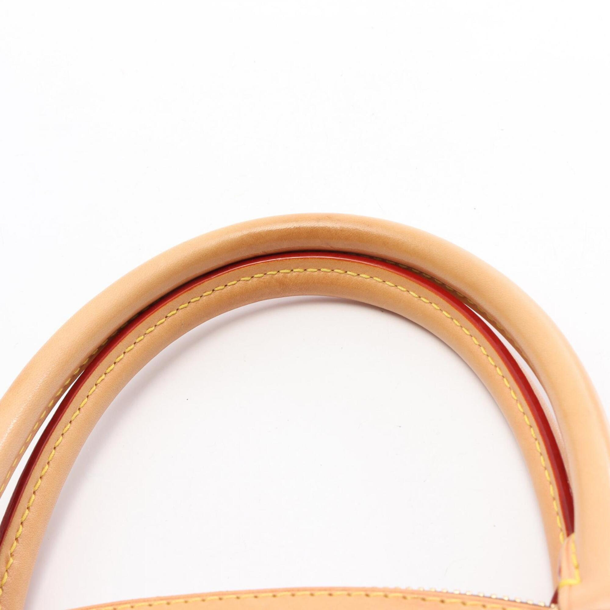 Louis Vuitton Brown Pvc Coated Canvas Leather Handbag (Pre-Owned)