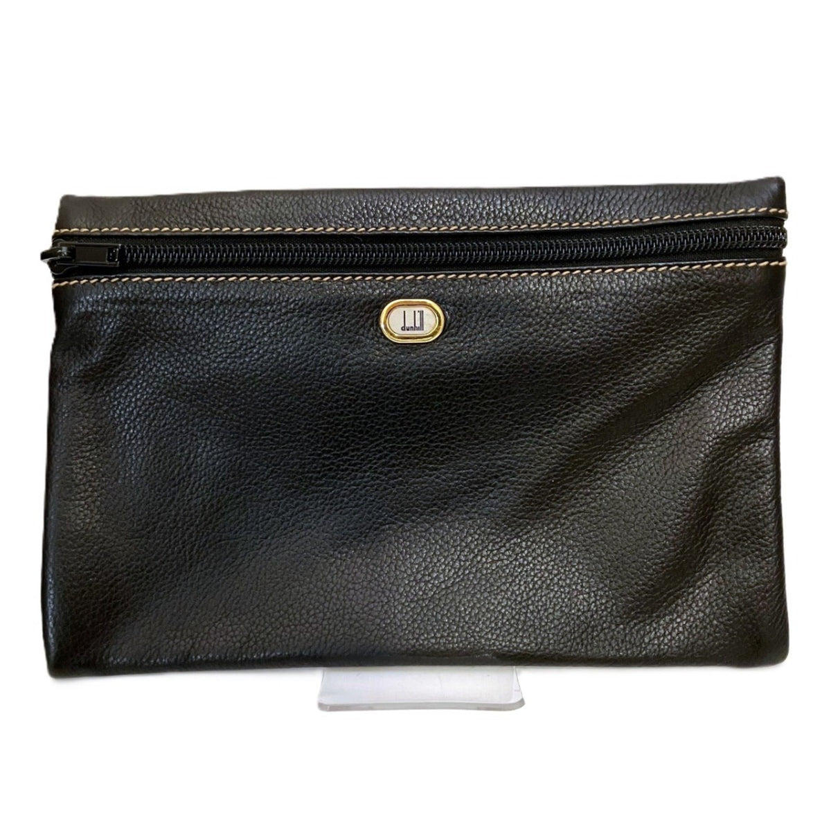 Dunhill Black Leather Shoulder Bag (Pre-Owned)