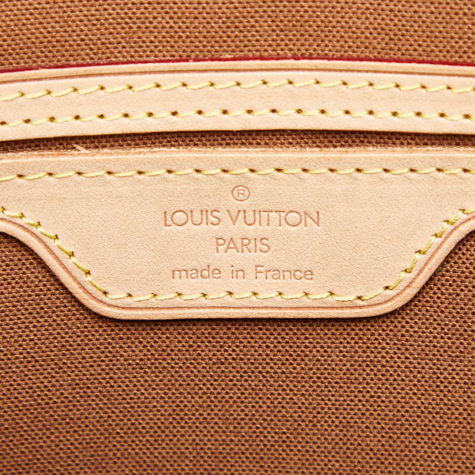 Louis Vuitton Brown Pvc Leather Shoulder Bag Tote Bag (Pre-Owned)