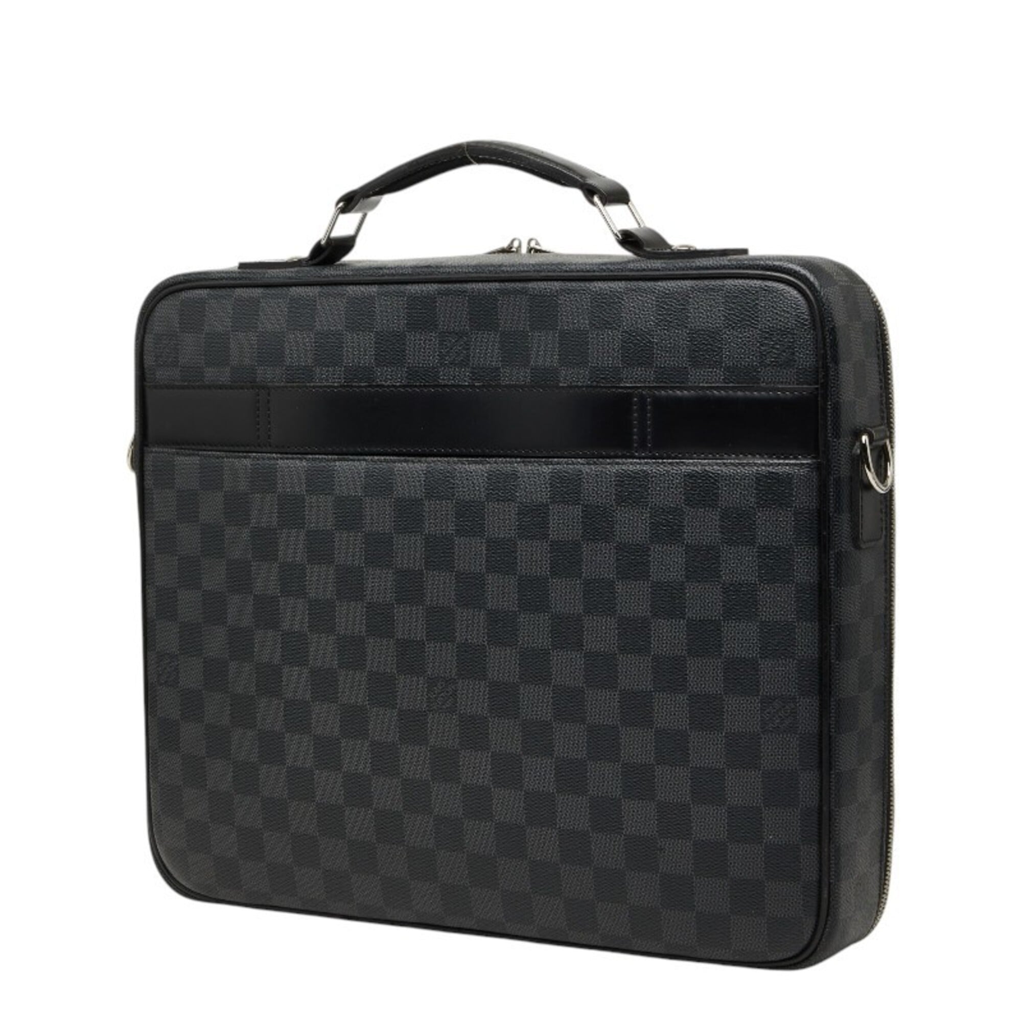 Louis Vuitton Black Pvc Leather Shoulder Bag (Pre-Owned)