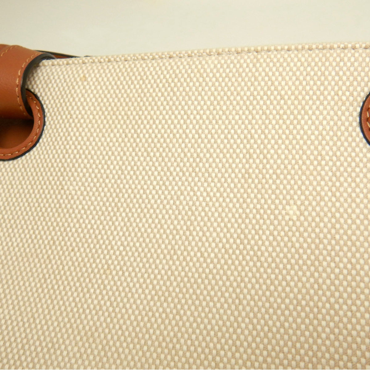 Loewe Beige Brown Canvas Leather Tote Bag (Pre-Owned)