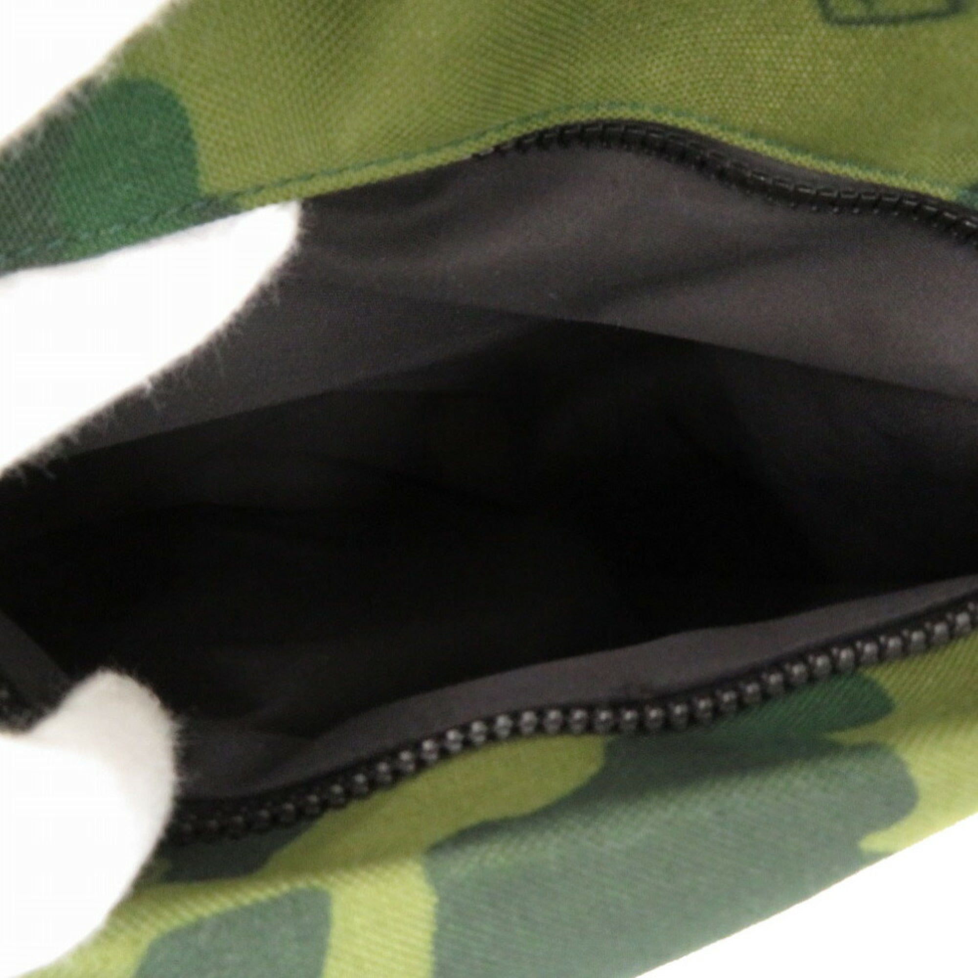 Dunhill Black Green Canvas Leather Tote Bag (Pre-Owned)