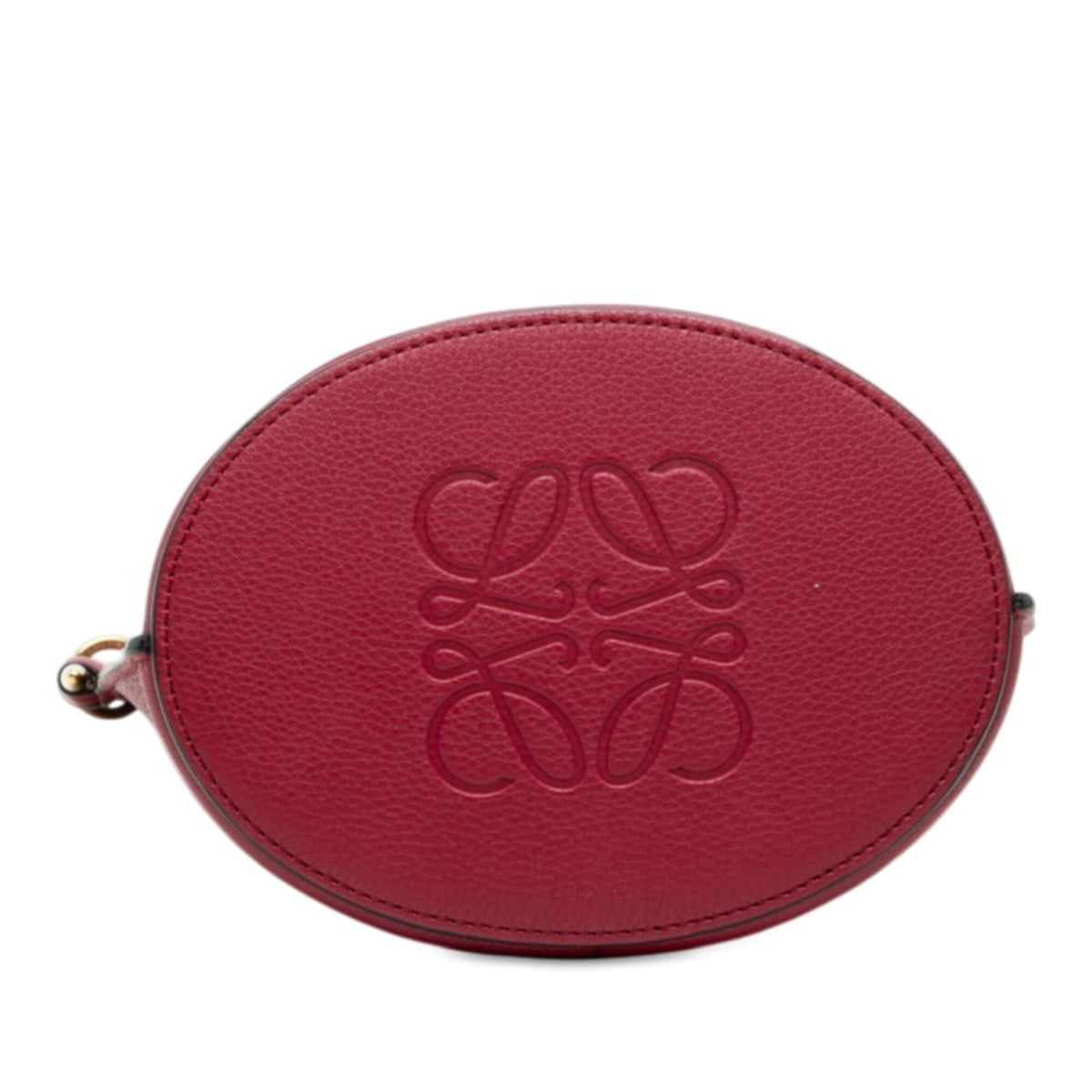 Loewe Red Color Leather Shoulder Bag (Pre-Owned)