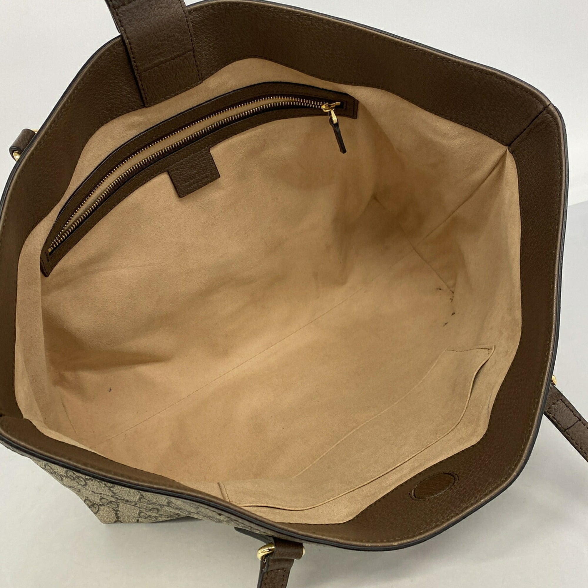 Gucci Beige Brown Pvc Tote Bag (Pre-Owned)