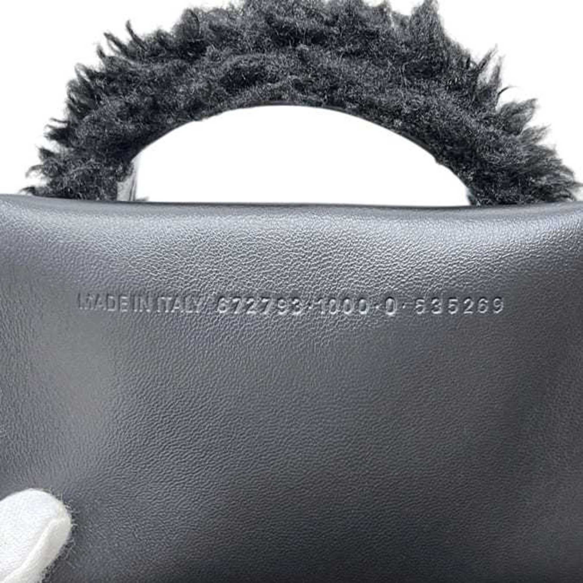 Balenciaga Black Polyester Leather Shoulder Bag (Pre-Owned)