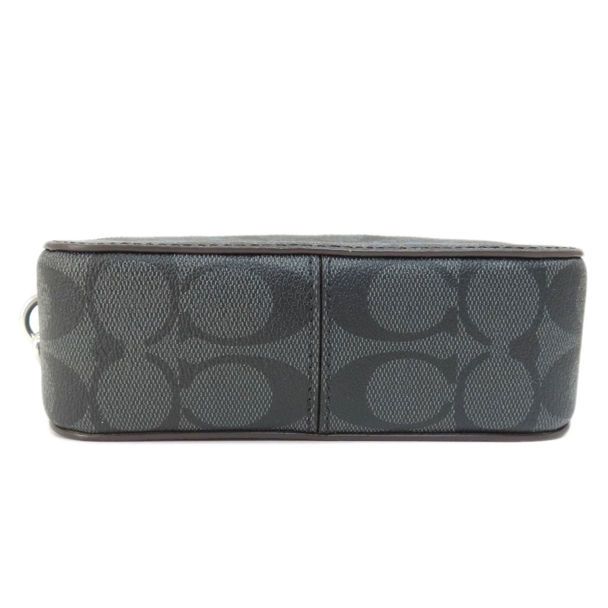 Coach Blue Gray Pvc Shoulder Bag (Pre-Owned)