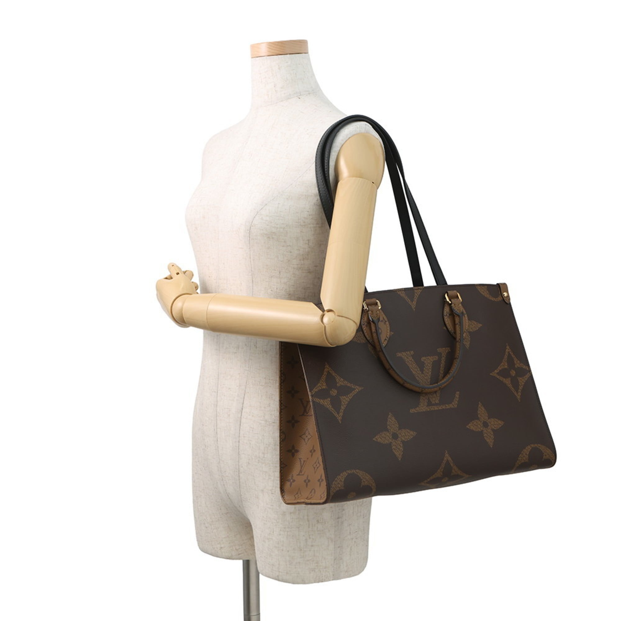 Louis Vuitton Monogram Reverse Red Color Monogram Reverse Handbag Shoulder Bag Tote Bag (Pre-Owned)