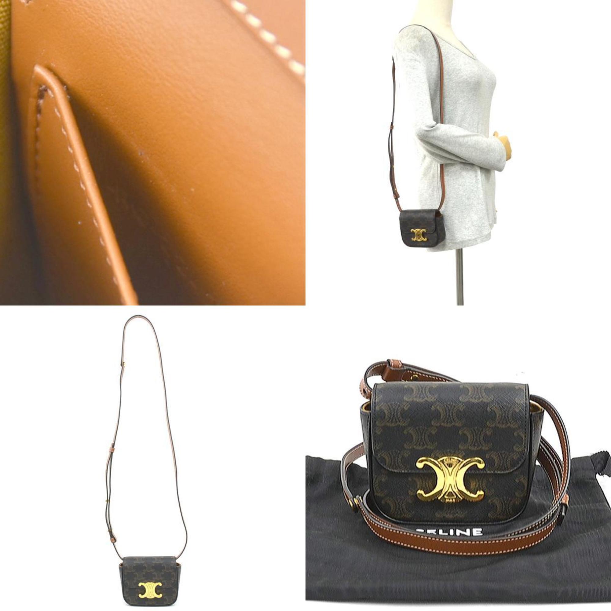 Celine Brown Pvc Shoulder Bag (Pre-Owned)