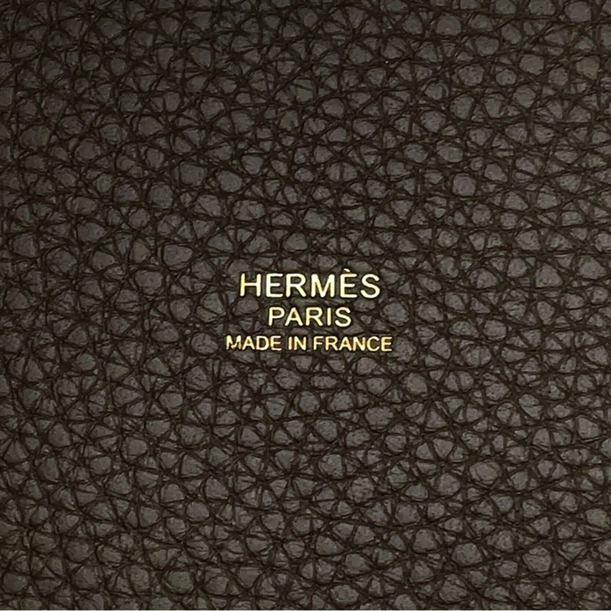 Hermes Picotin Gold Taurillon Clemence Leather Handbag